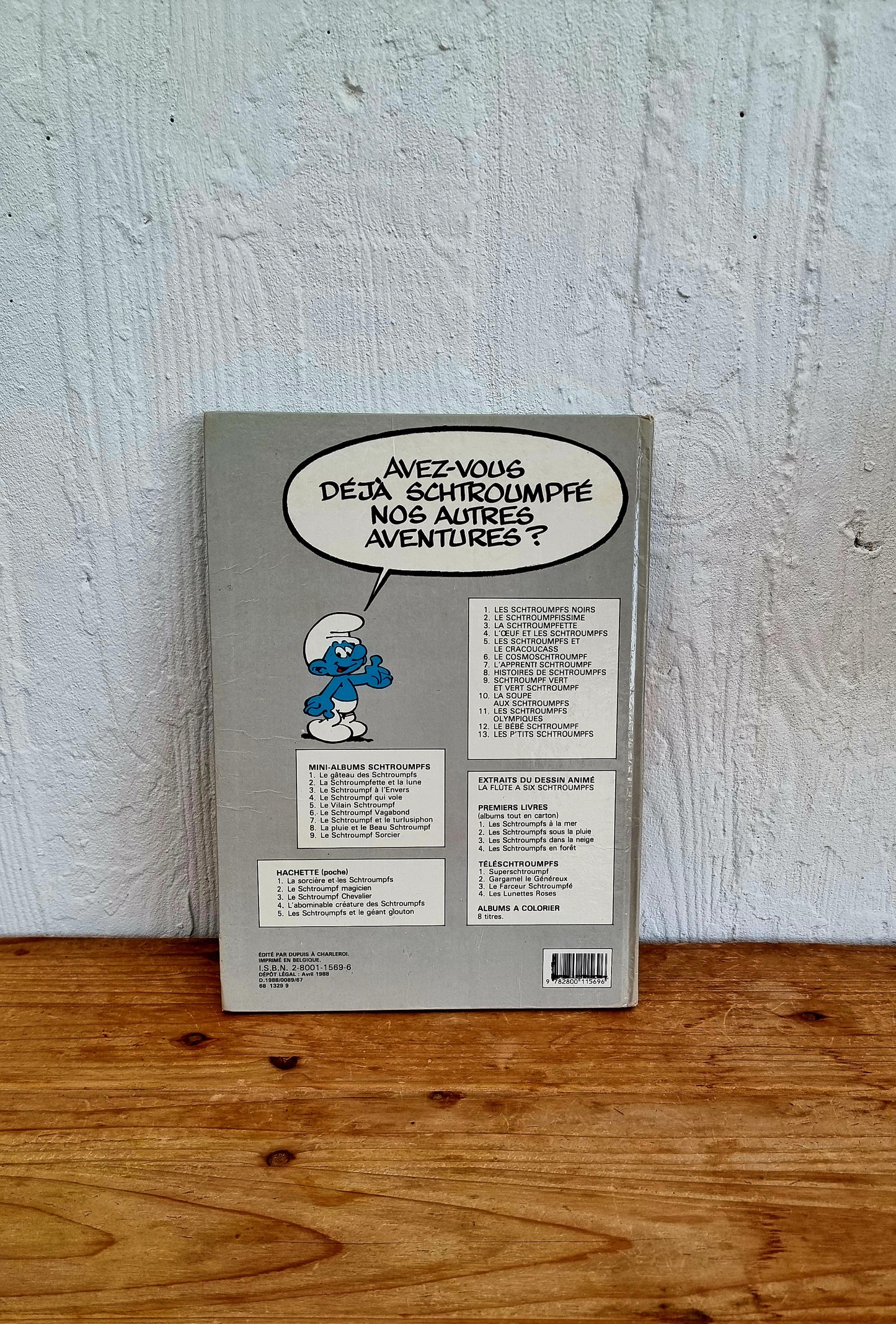 BD Les p'tits schtroumpfs peyo dupuis 1988 les kitscheries brocante en ligne