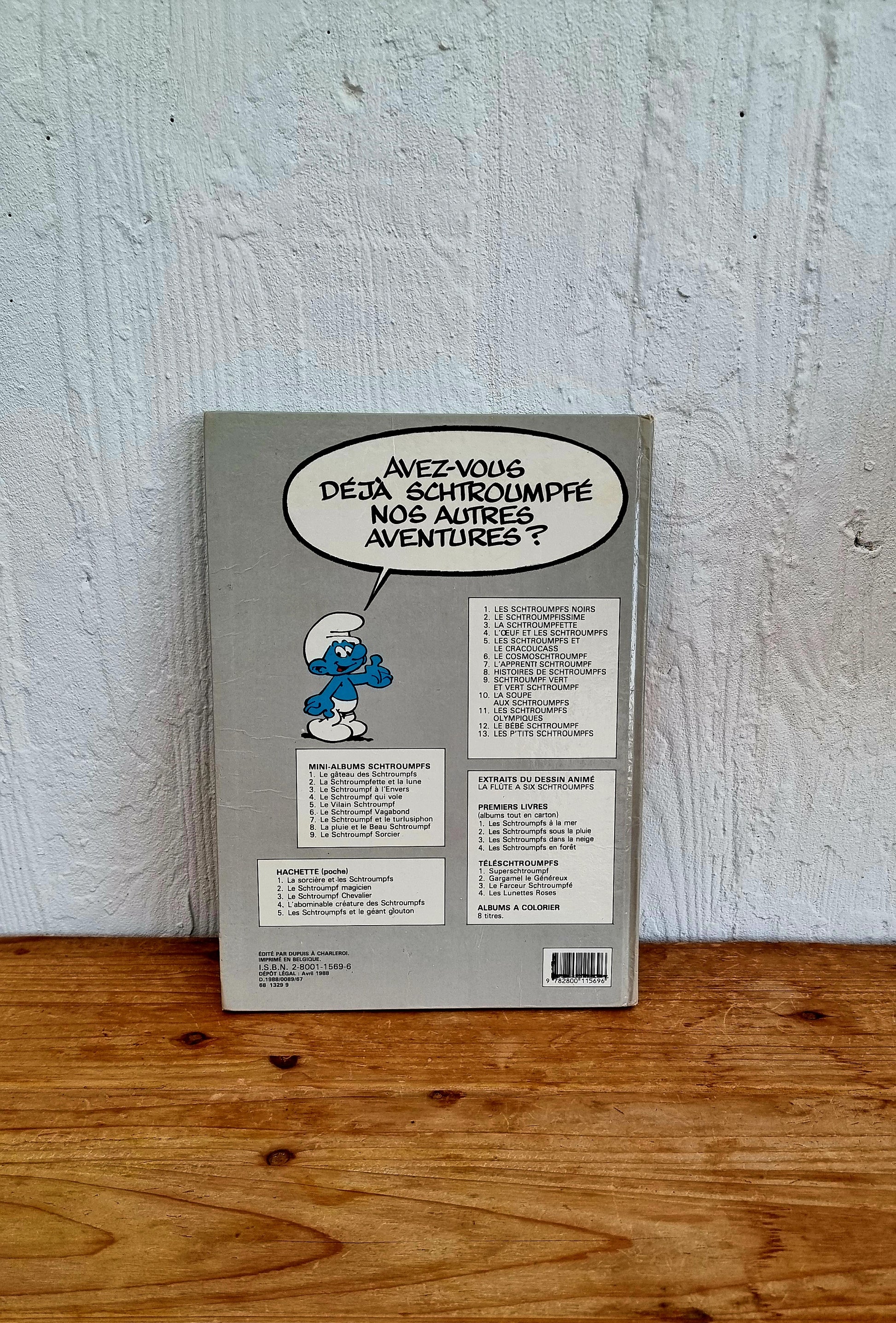 BD Les p'tits schtroumpfs peyo dupuis 1988 les kitscheries brocante en ligne