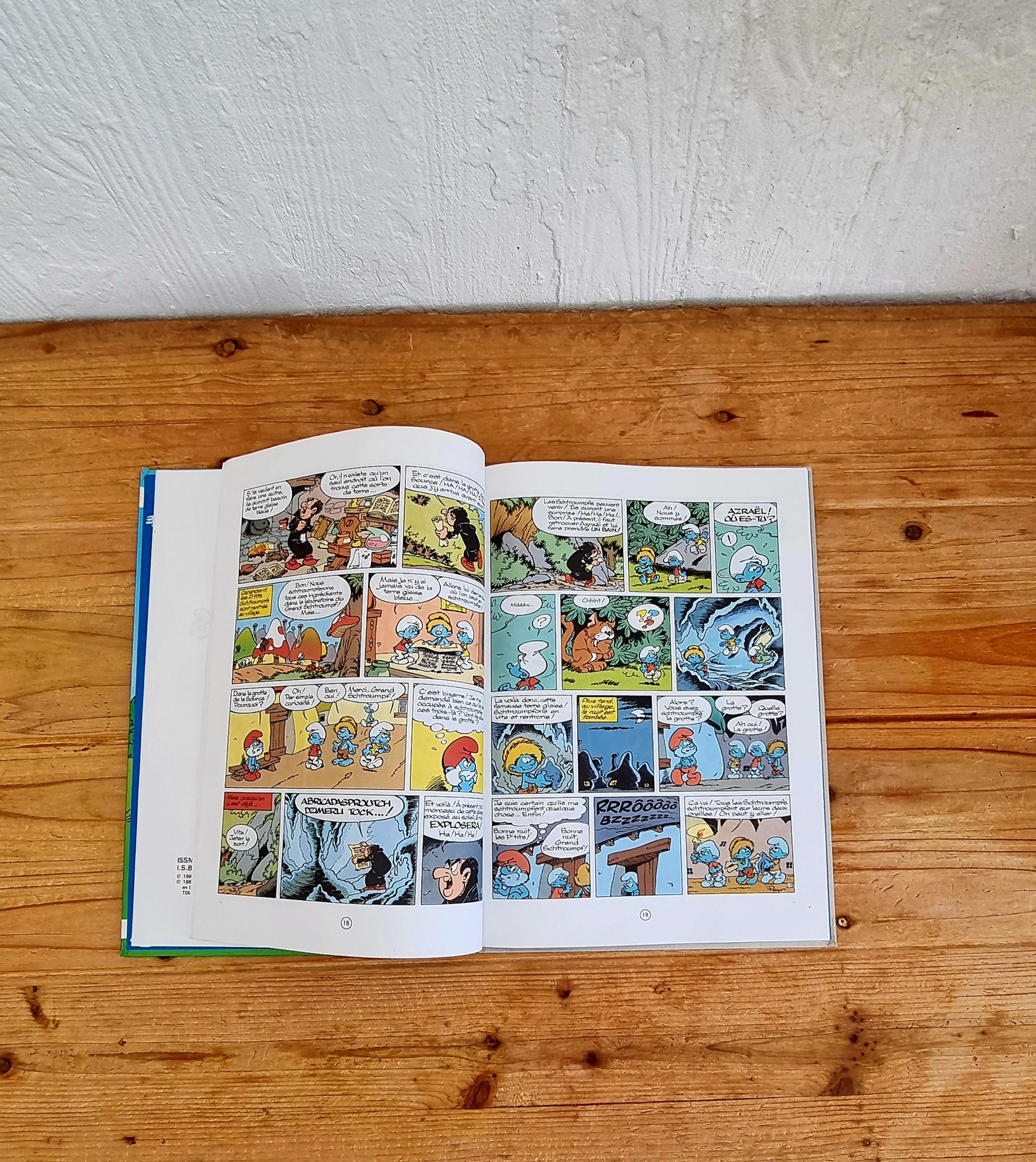 BD Les p'tits schtroumpfs peyo dupuis 1988 les kitscheries brocante en ligne