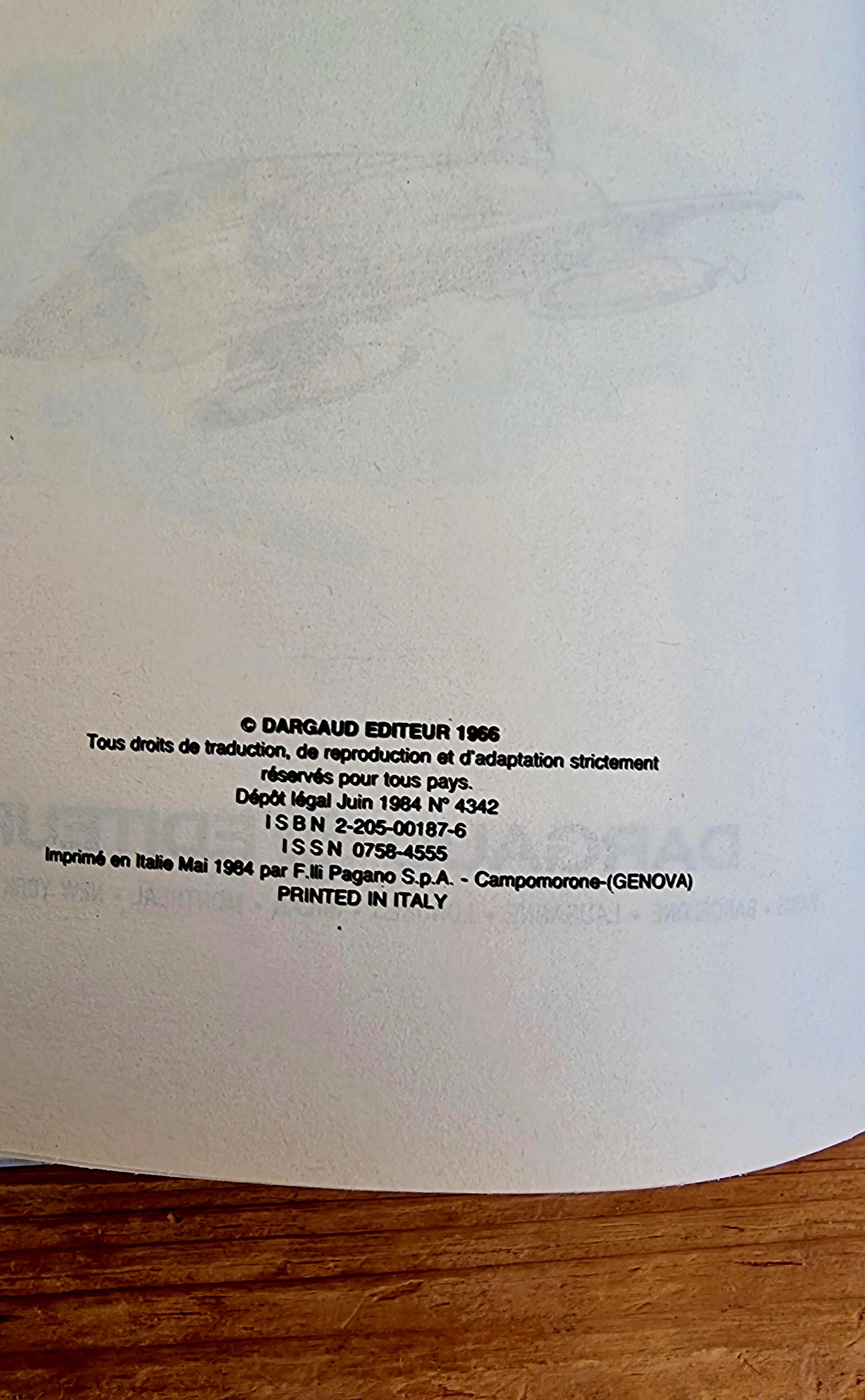 BD Tanguy et Laverdure Canon bleu ne répond plus Dargaud 1984