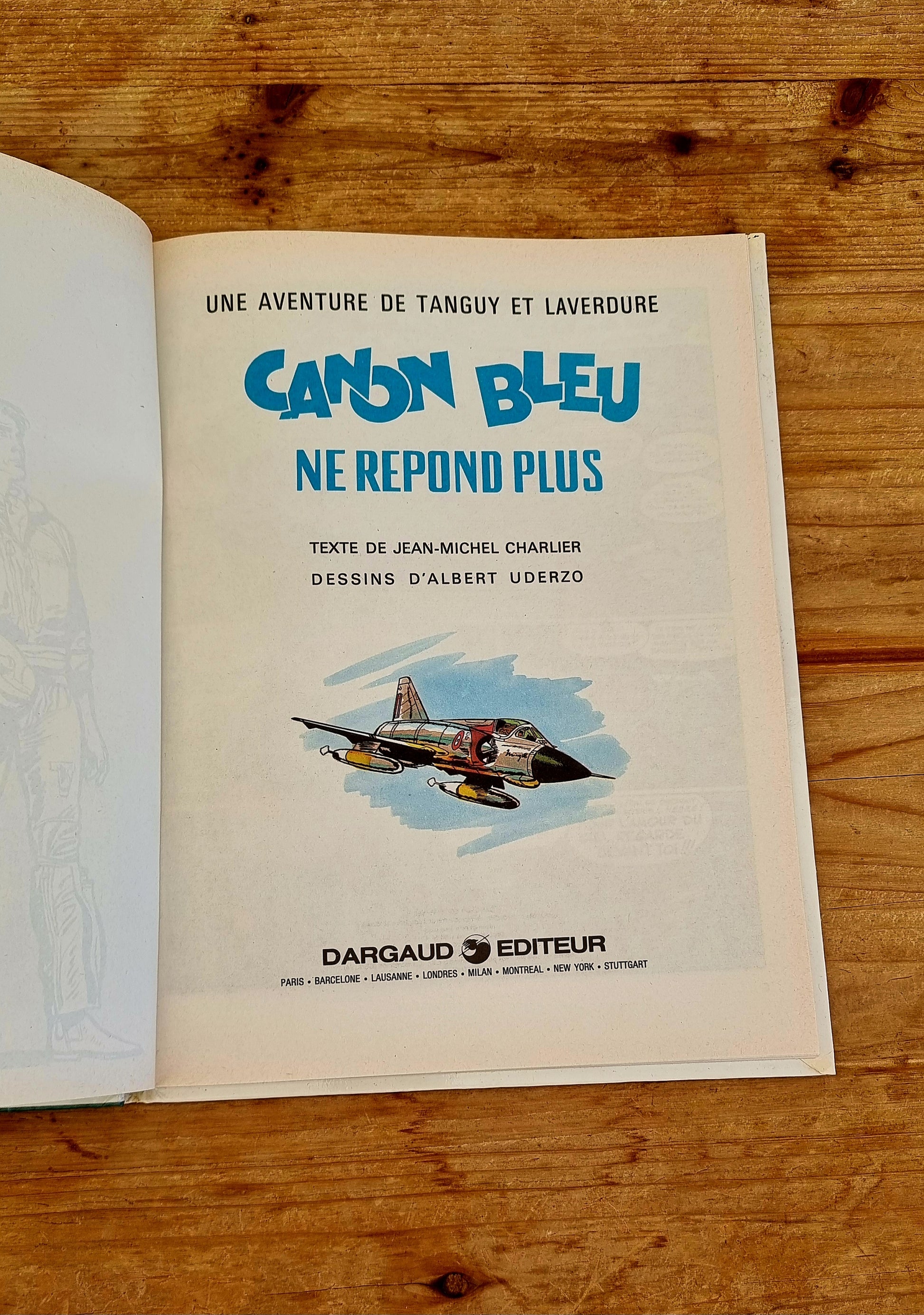 BD Tanguy et Laverdure Canon bleu ne répond plus Dargaud 1984