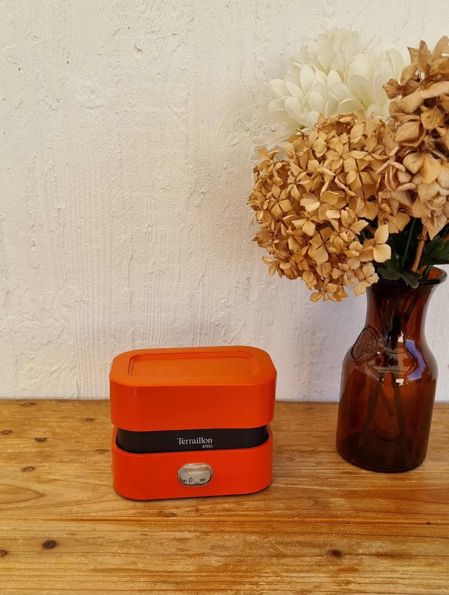 Balance de cuisine vintage Terraillon 4000 orange années 70