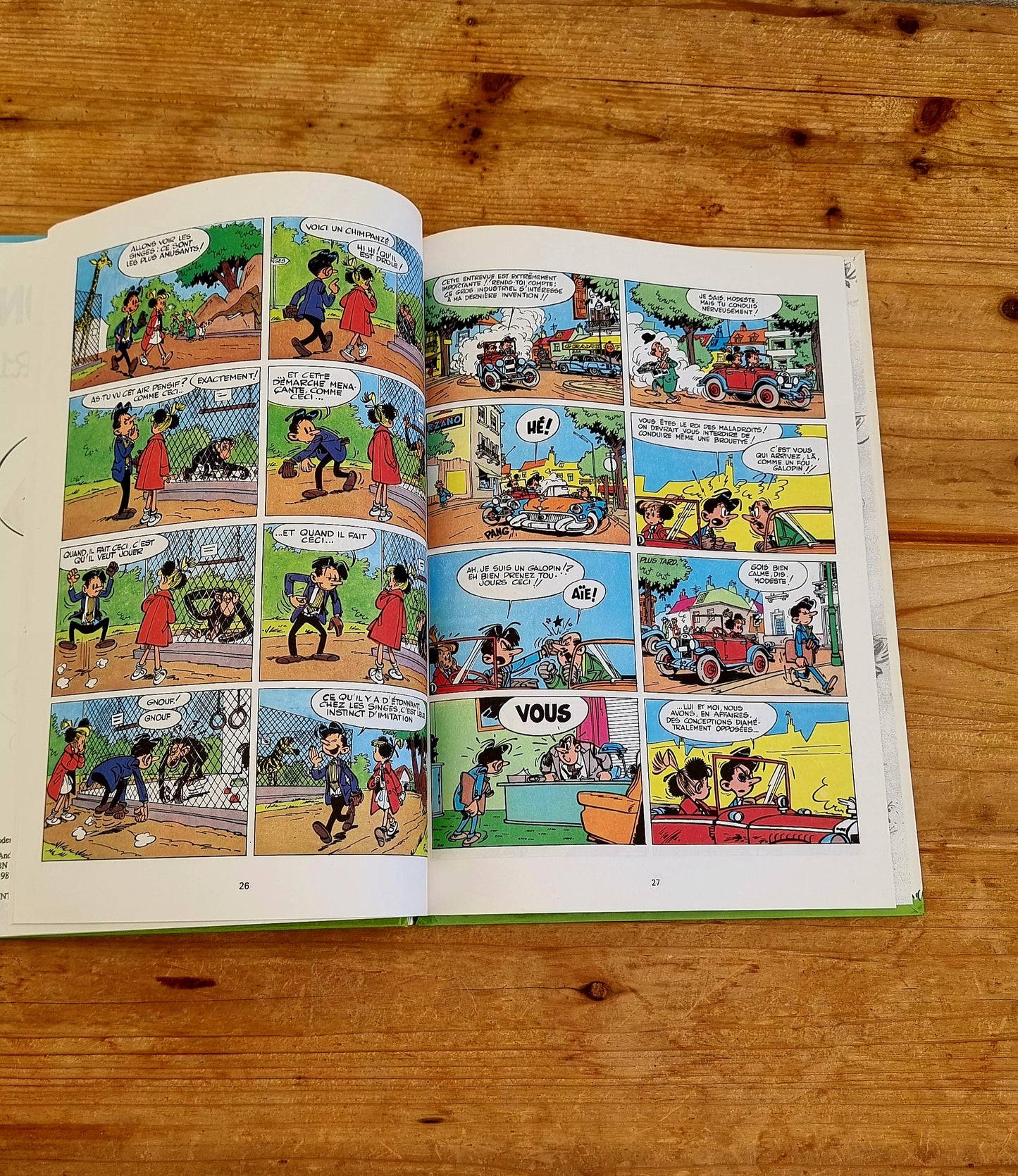 Bande dessinée vintage Modeste et Pompon Sois bien calme Modeste par Franquin, édition Himalaya 1989