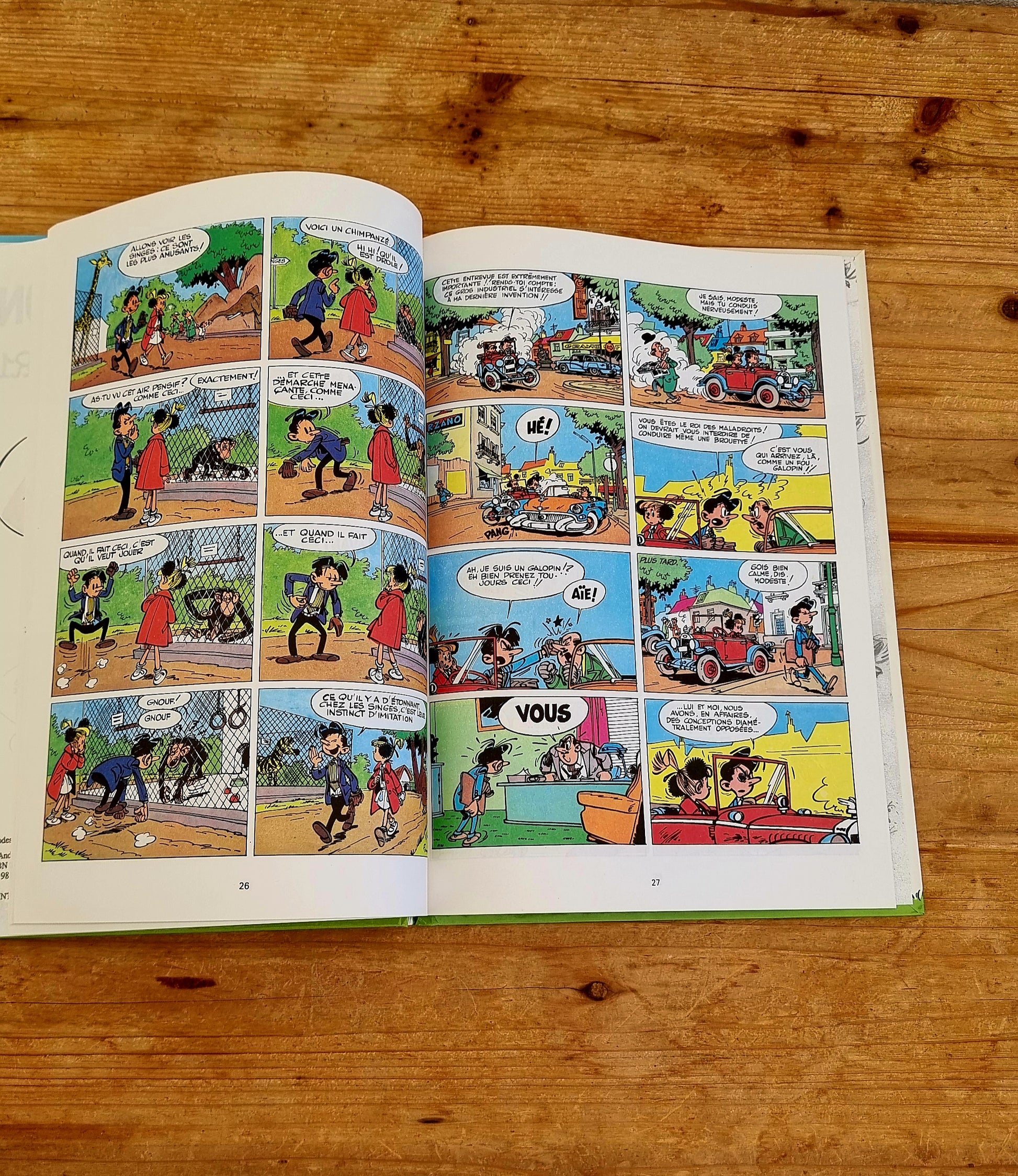 Bande dessinée vintage Modeste et Pompon Sois bien calme Modeste par Franquin, édition Himalaya 1989