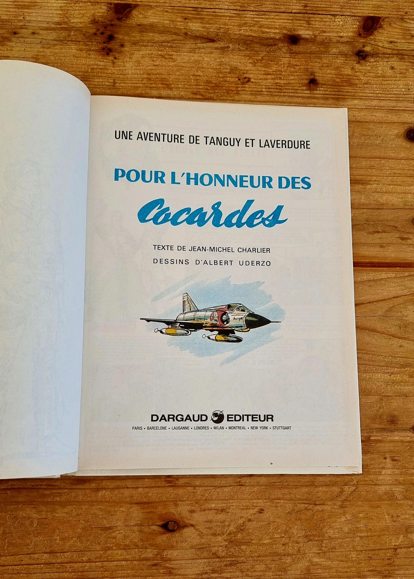 BD Tanguy et Laverdure Pour l'honneur des cocardes Dargaud 1985