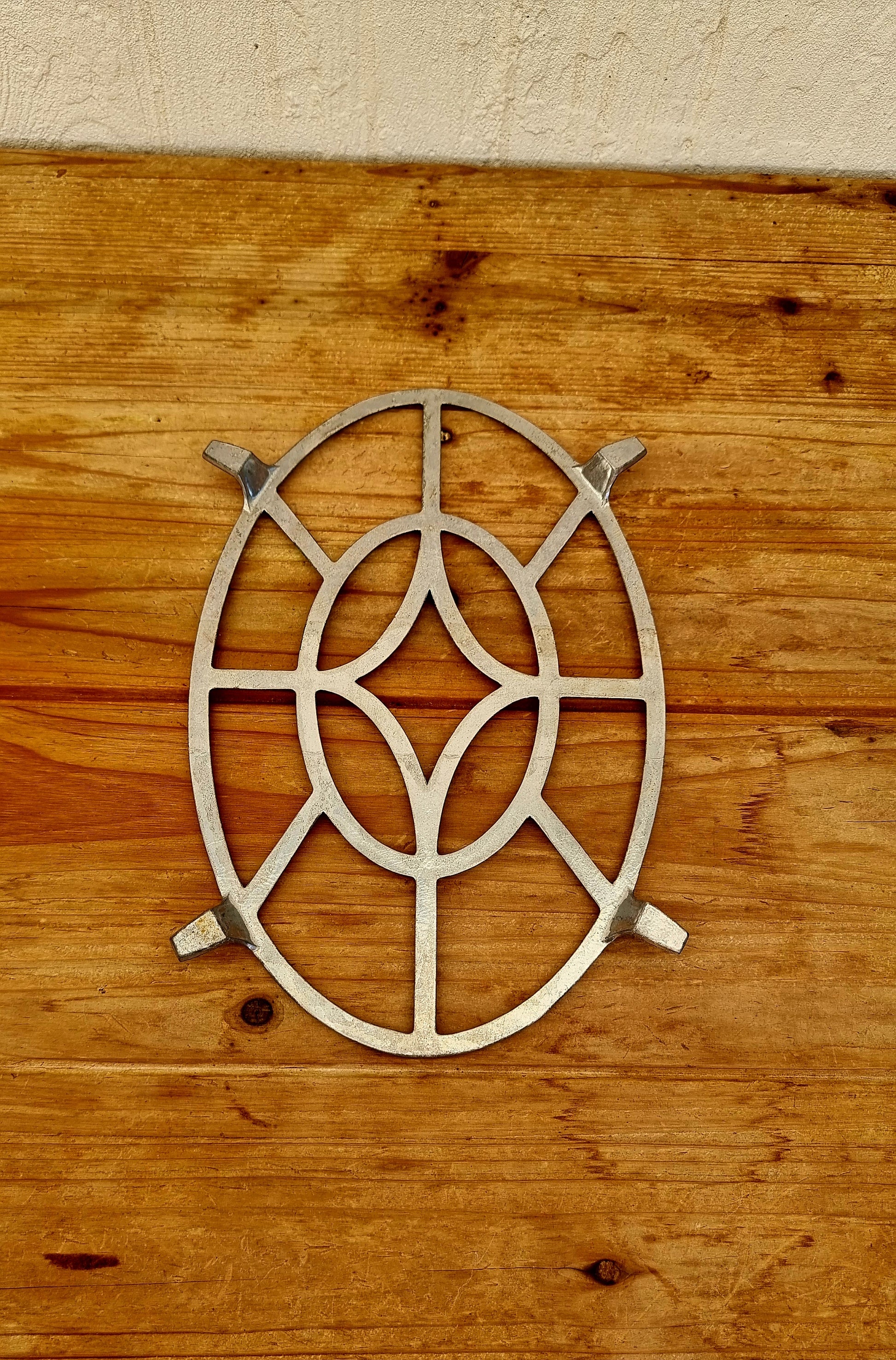 Dessous de plat en aluminium vintage les kitscheries brocante en ligne