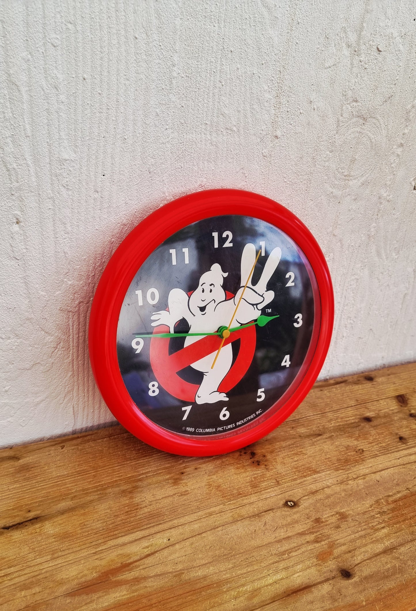 Horloge murale SOS Fantômes 2 vintage 1989 Columbia Pictures