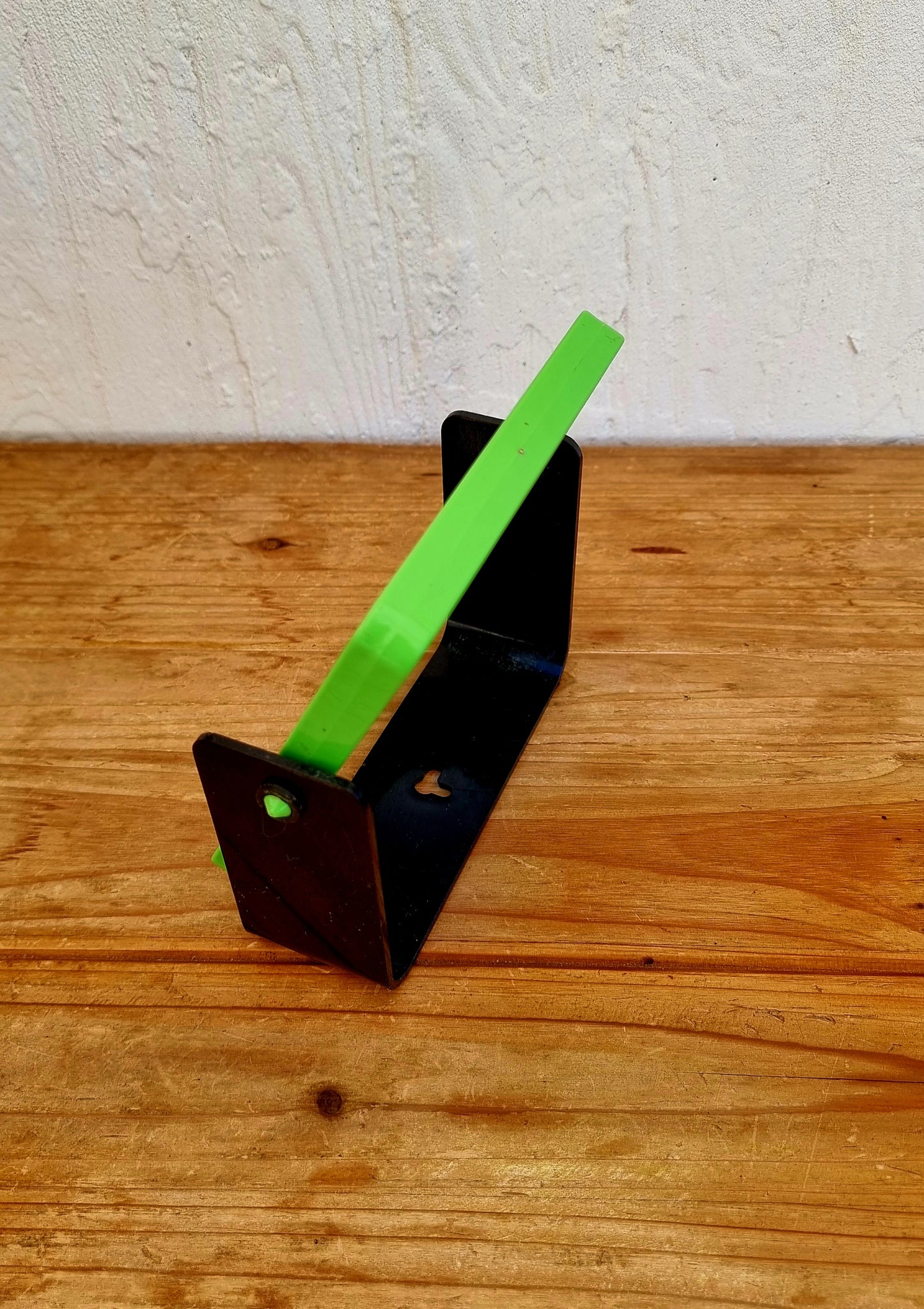 Miroir de table vintage double face années 70 vert pomme et noir style space age