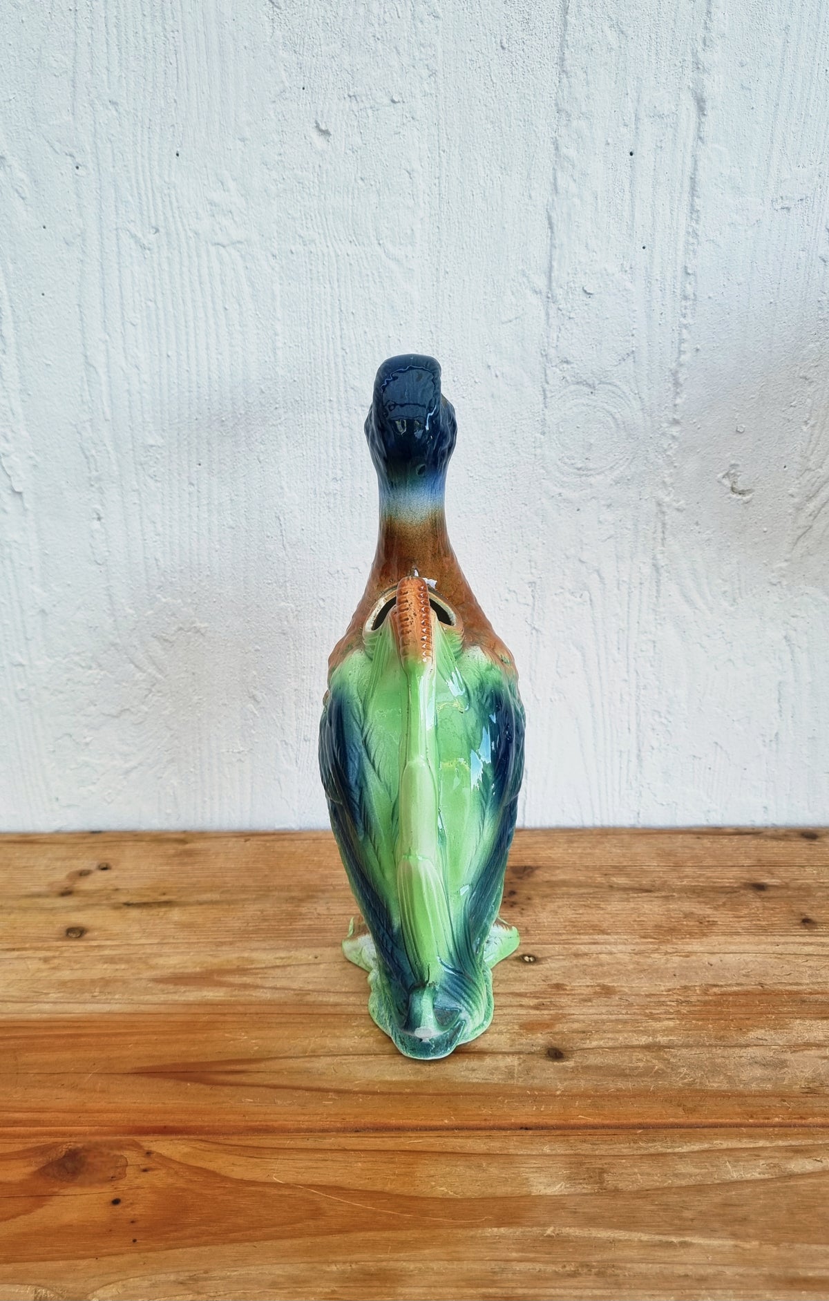 Pichet canard Saint Clément n°7492 en barbotine vintage