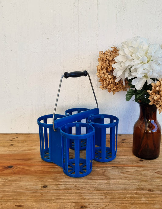 Porte-bouteilles vintage Pola n°426 bleu années 70
