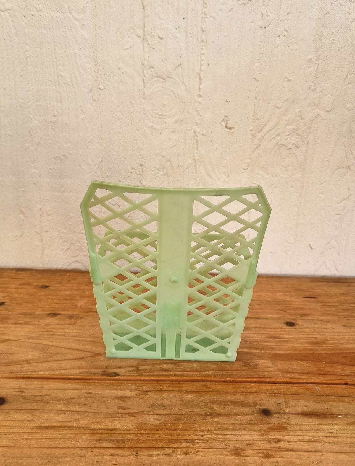 Rangement multifonction vintage en plastique vert pastel