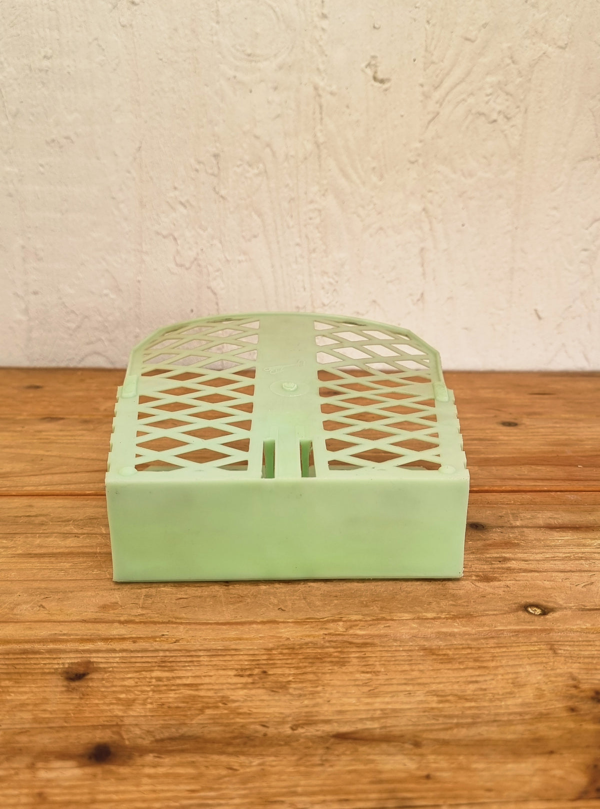 Rangement multifonction vintage en plastique vert pastel