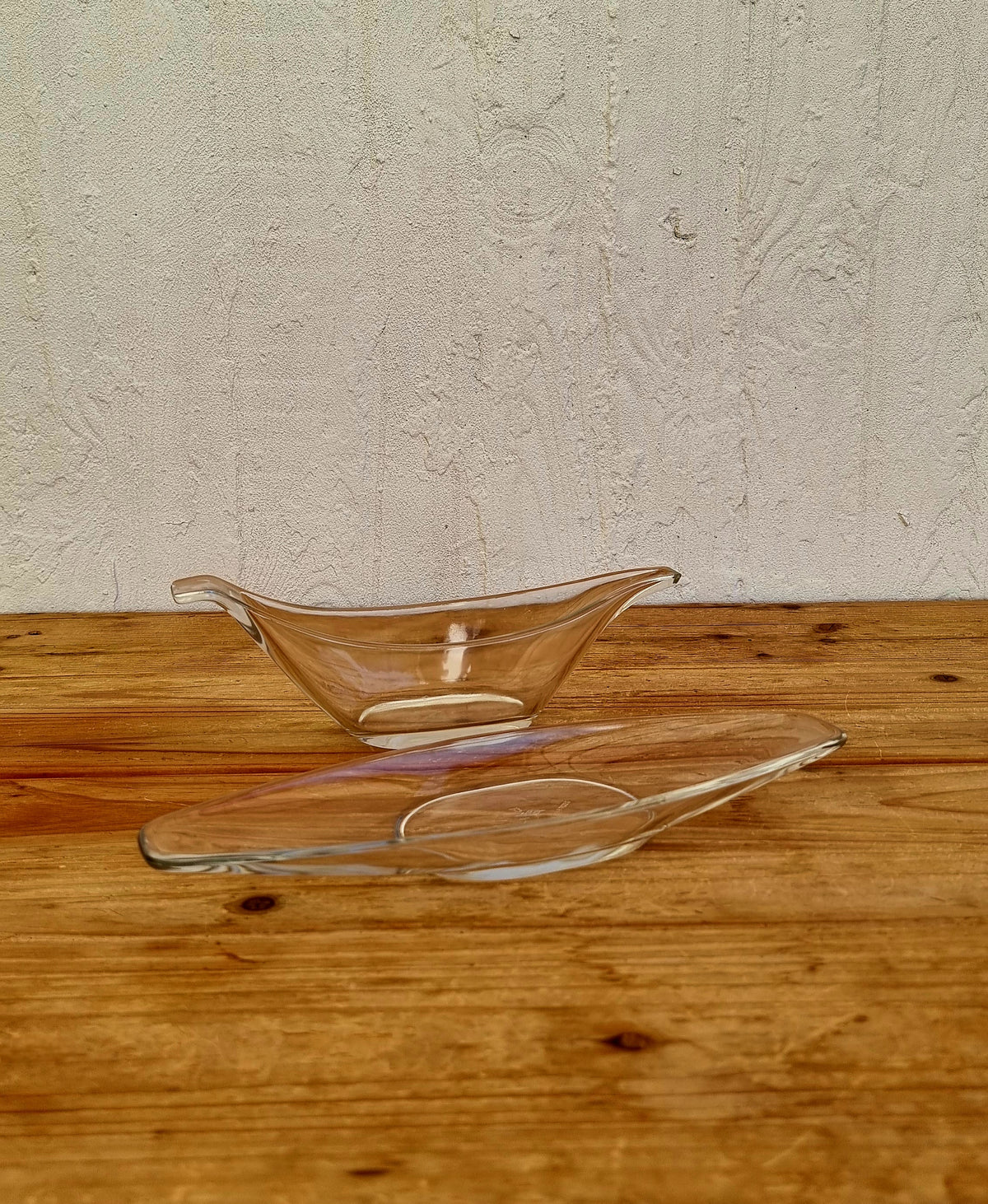 Saucière vintage Pyrex Sedlex France en verre moulé