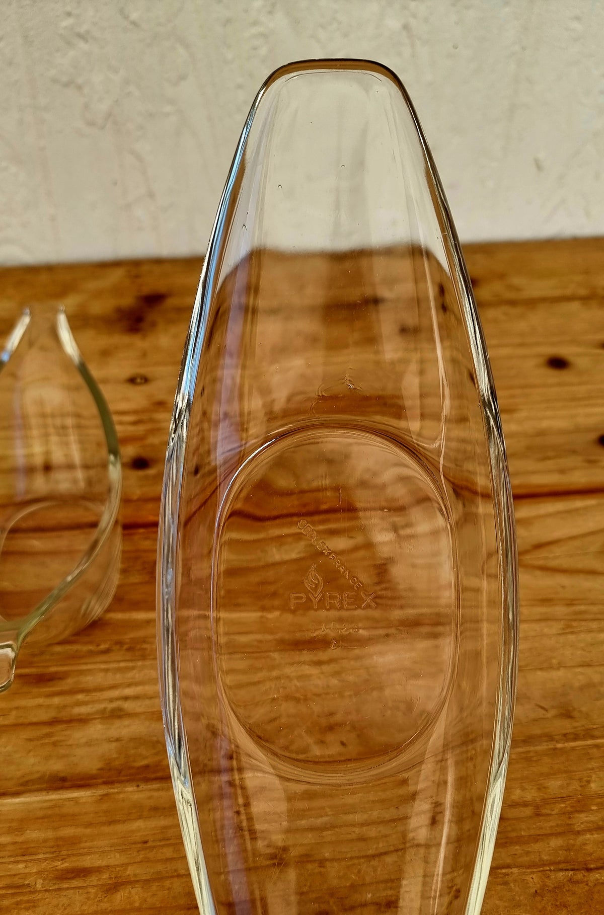 Saucière vintage Pyrex Sedlex France en verre moulé