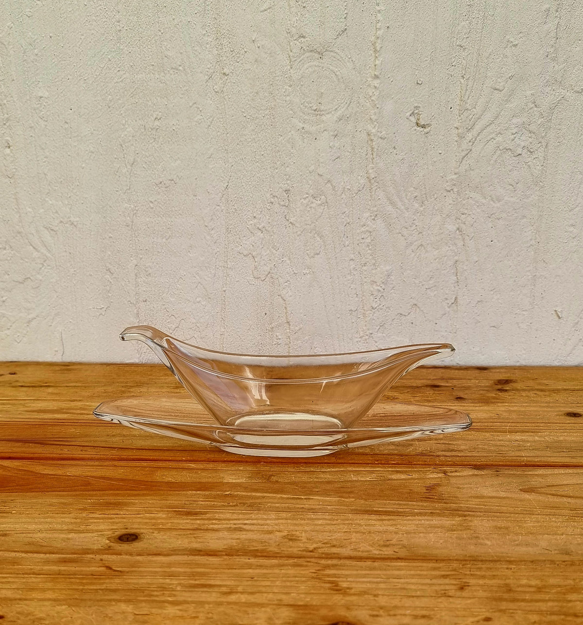 Saucière vintage Pyrex Sedlex France en verre moulé