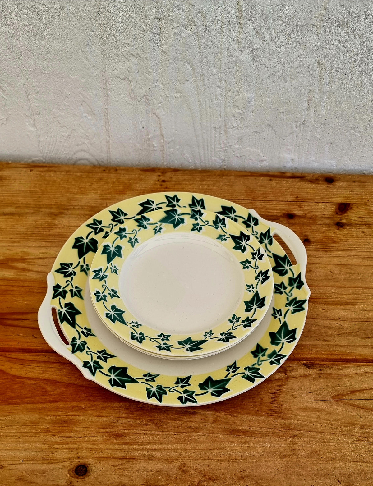 Service à dessert vintage Digoin Sarreguemines modèle Josette 5 pièces