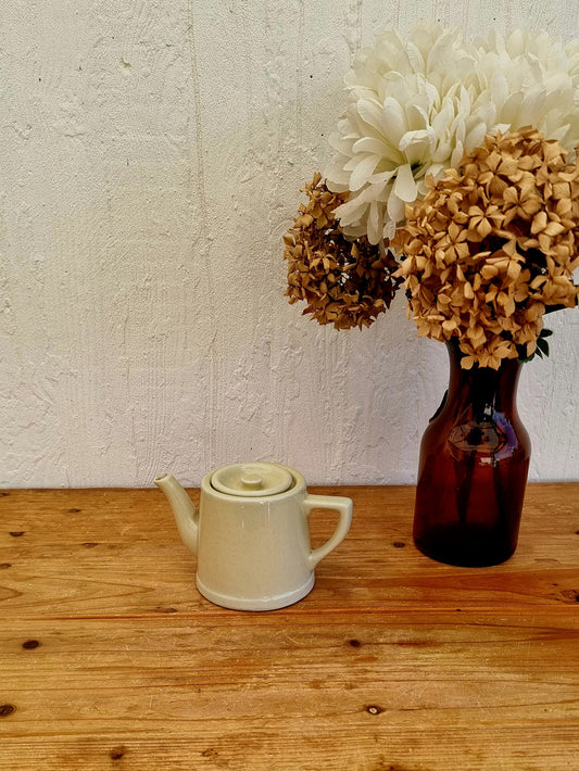 théière jaune pastel vintage céramique 50 cl