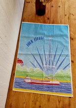 Charger l&#39;image dans la galerie, Torchon Tour Eiffel vintage les kitscheries brocante en ligne
