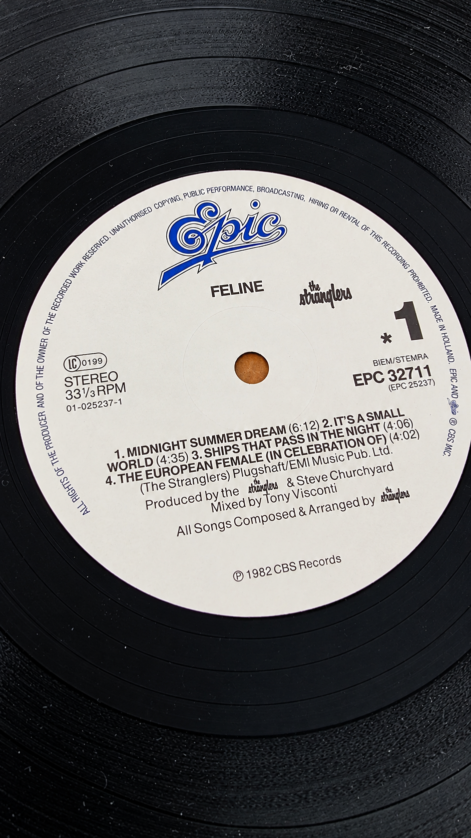 Vinyle 33 tours The Stranglers Feline Édition Nice Price 1982