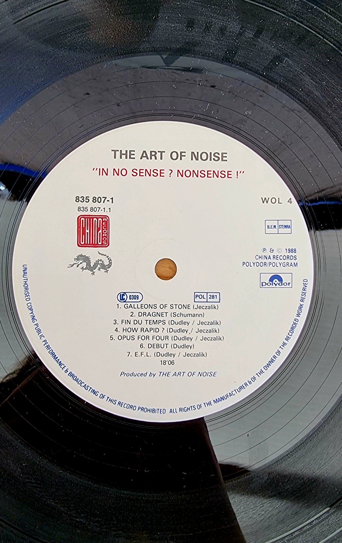 vinyle 33 tours the art of noise in no sense nonsense 1988 album electro vintage