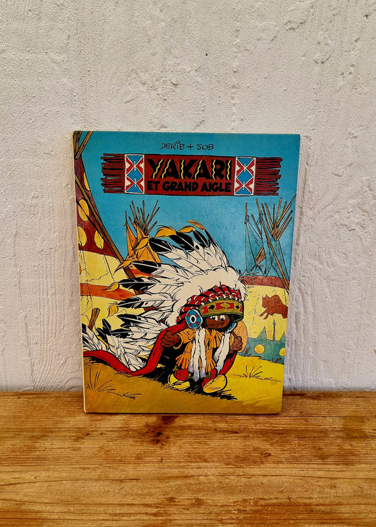 Bande dessinée double vintage Yakari et Grand Aigle/ Yakari et le Bison Blanc édition 1977 Derib Job couverture illustrée rétro