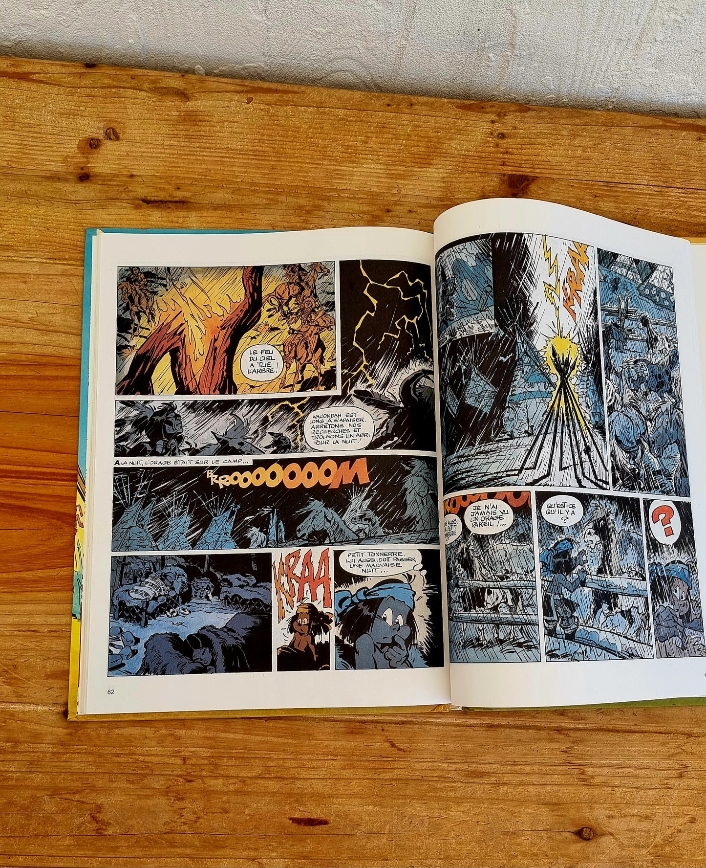 Bande dessinée double vintage Yakari et Grand Aigle/ Yakari et le Bison Blanc édition 1977 Derib Job couverture illustrée rétro
