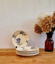 Charger l&#39;image dans la galerie, Lot de 7 assiettes plates Moulin des Loups hamage france les kitscheries brocante en ligne
