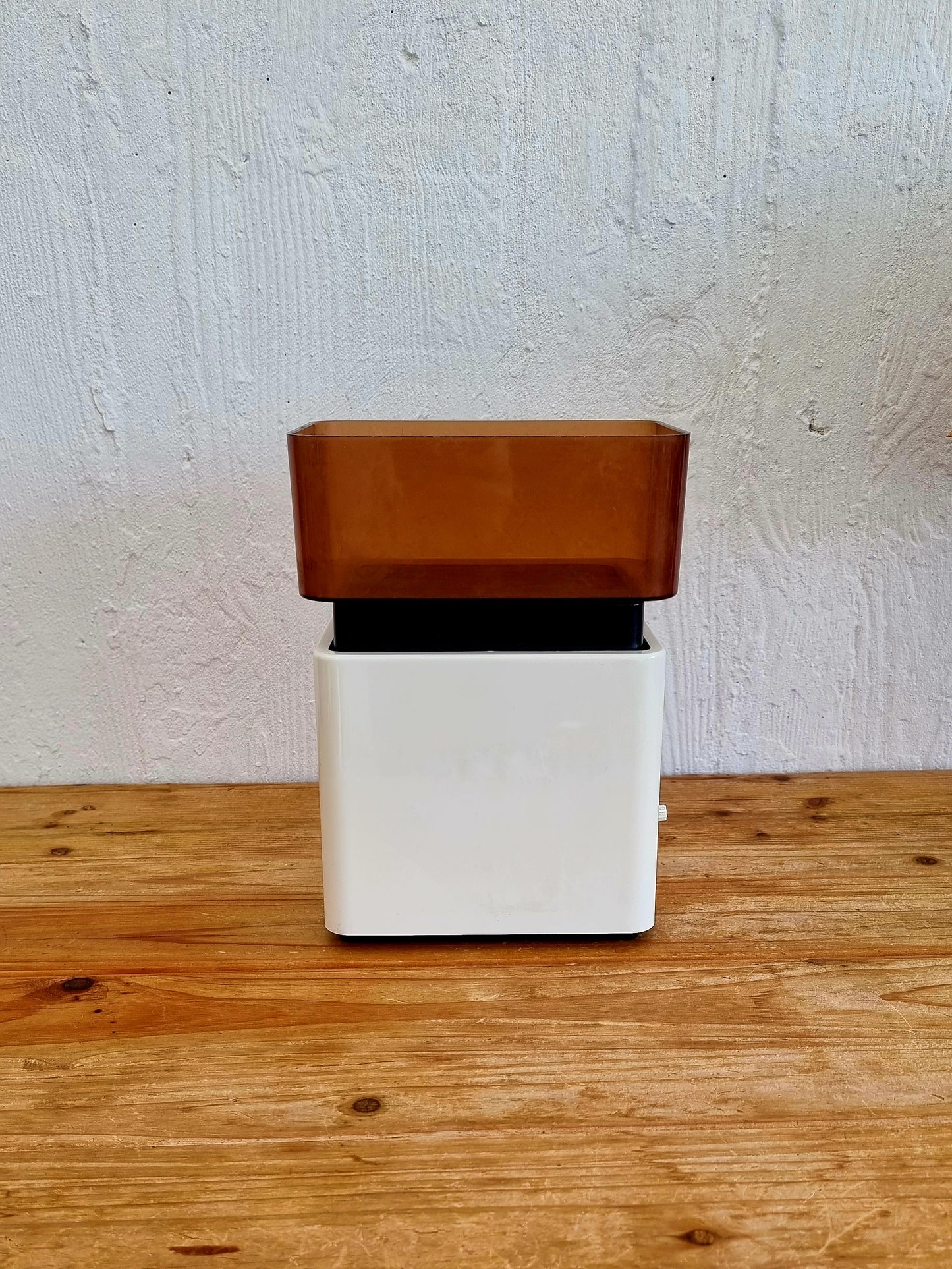 Balance Terraillon vintage blanc marron rouge capacité 5 kg années 70