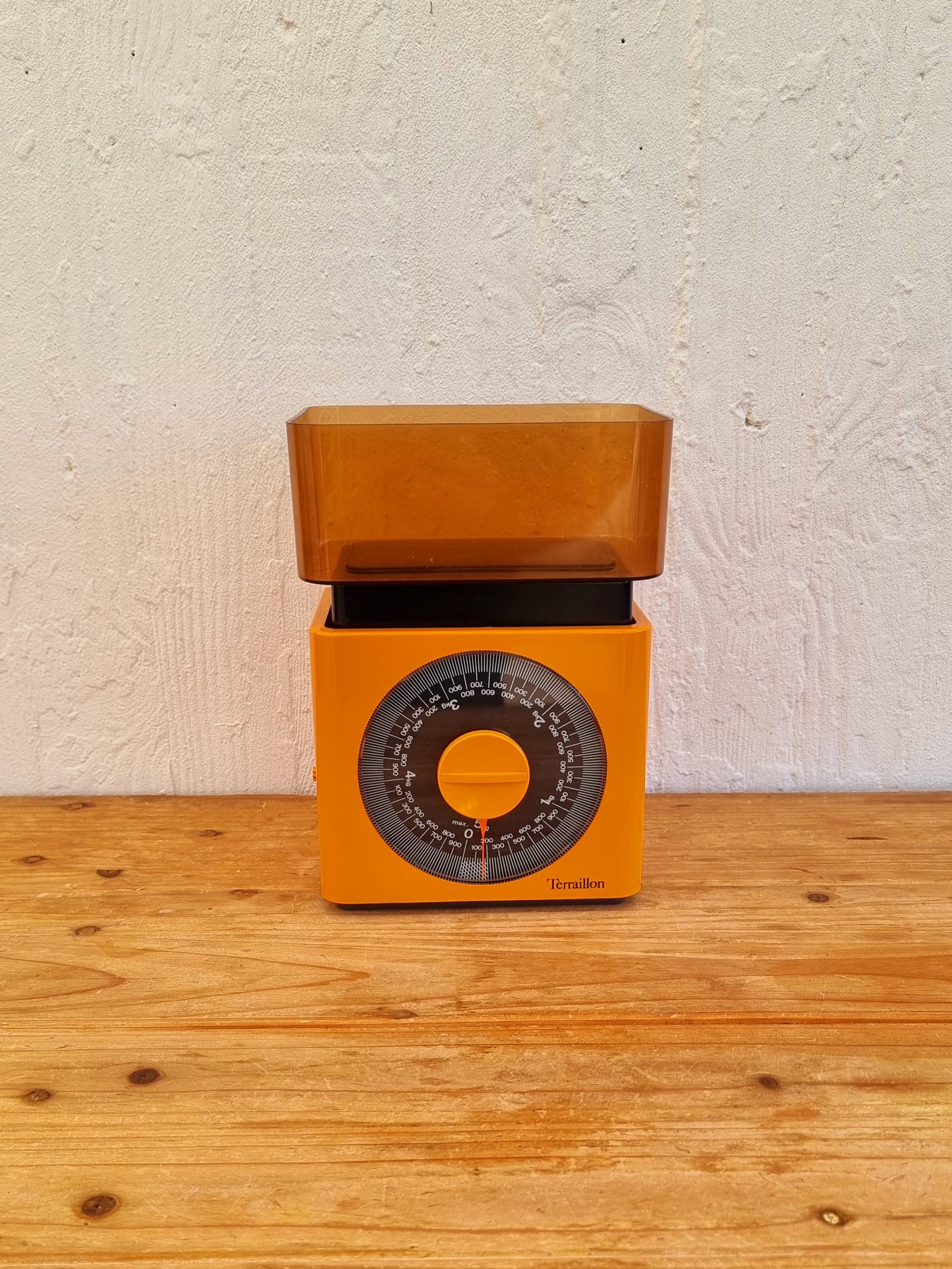 Balance orange Terraillon 5kg vintage les kitscheries brocante en ligne