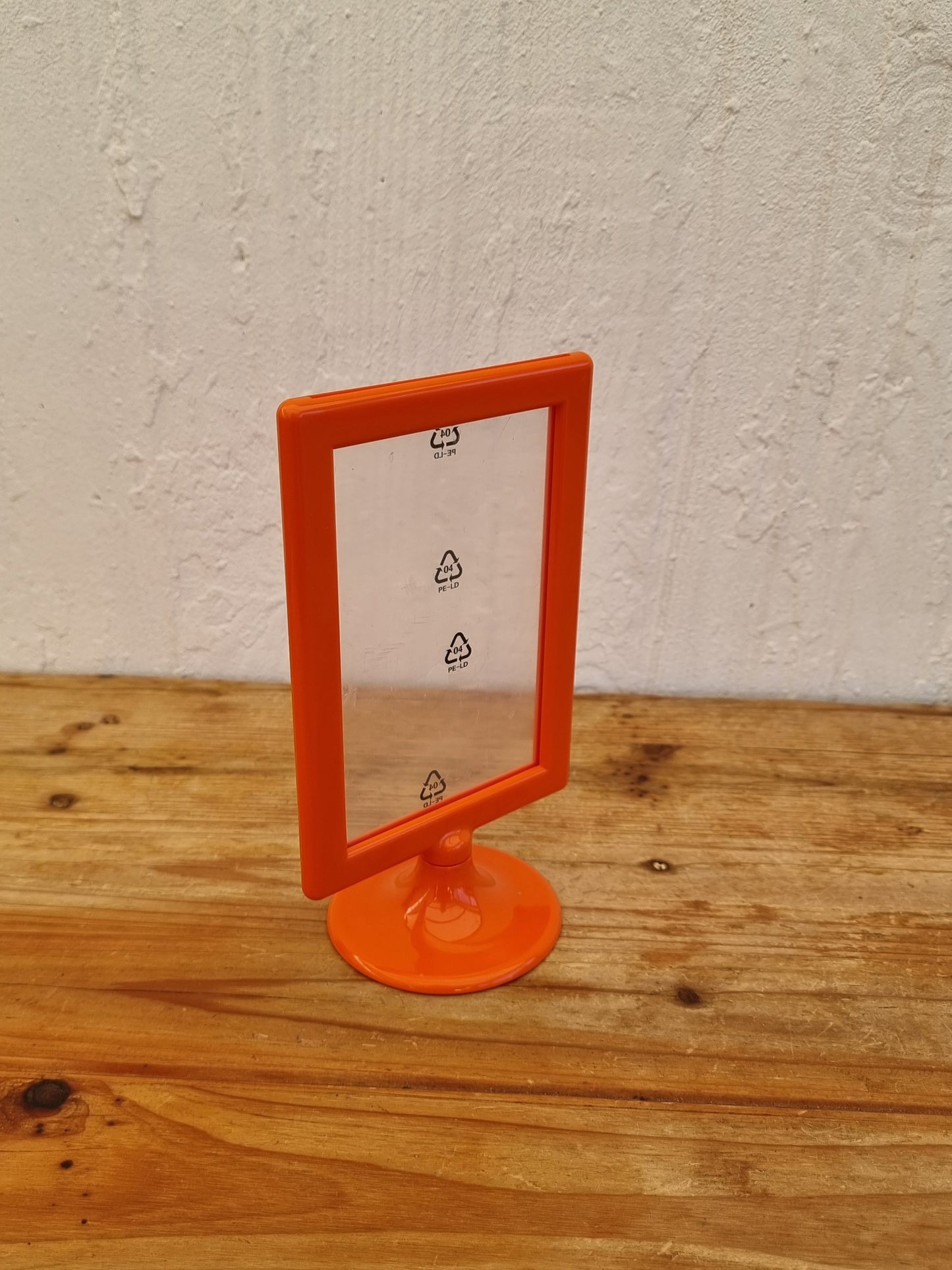 Cadre photo sur pied IKEA Tolsby orange double face design Henrik Preutz