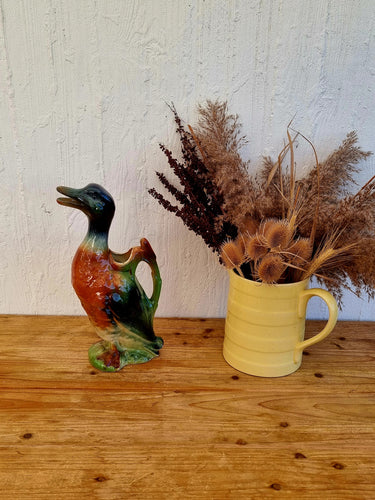 Pichet canard barbotine Saint Clément les kitscheries brocante en ligne