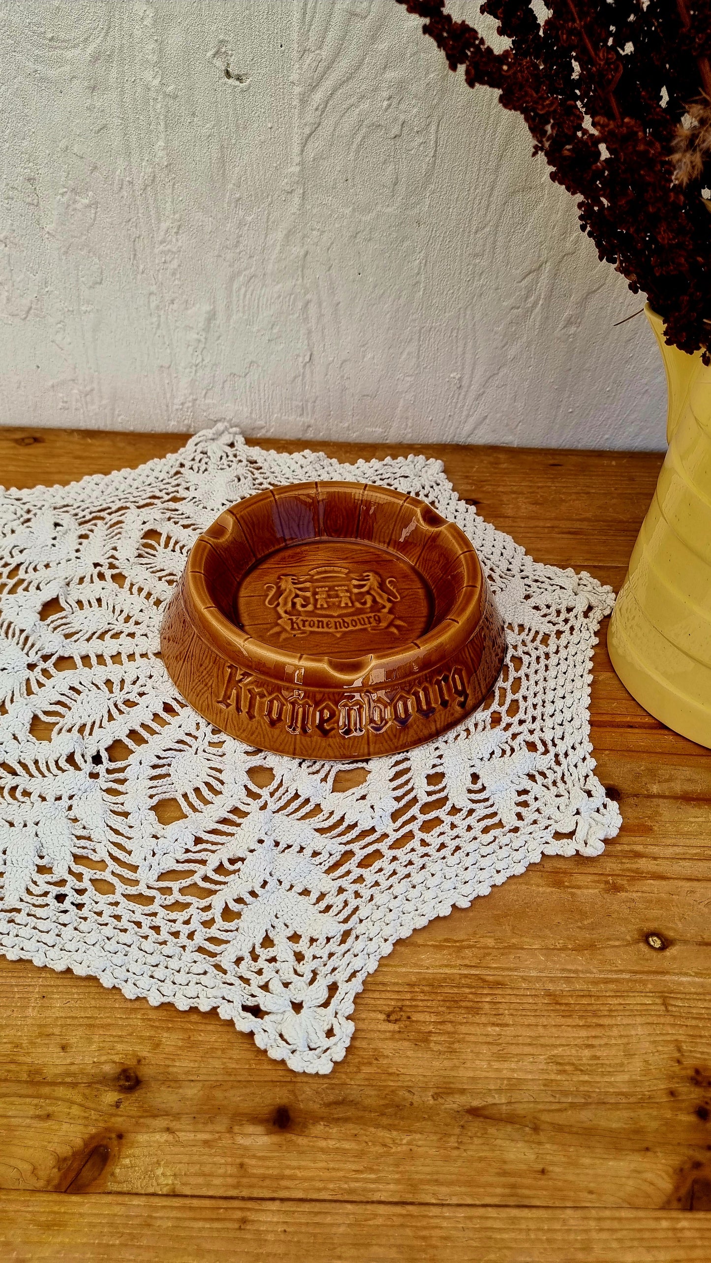 Grand cendrier Kronenbourg vintage les kitscheries