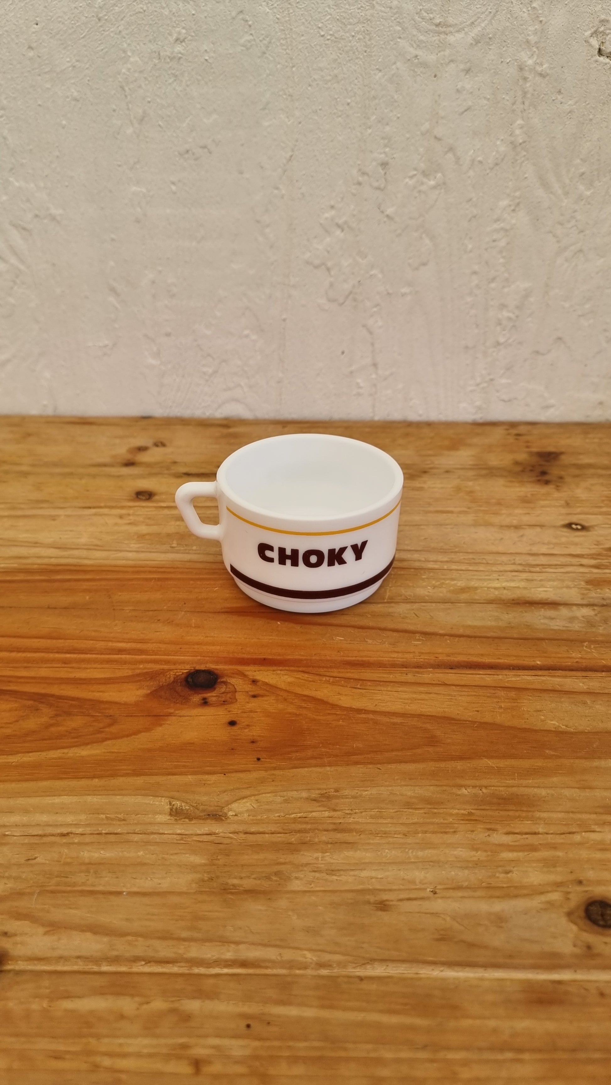 Lot de 4 tasses Choky les kitscheries brocante en ligne