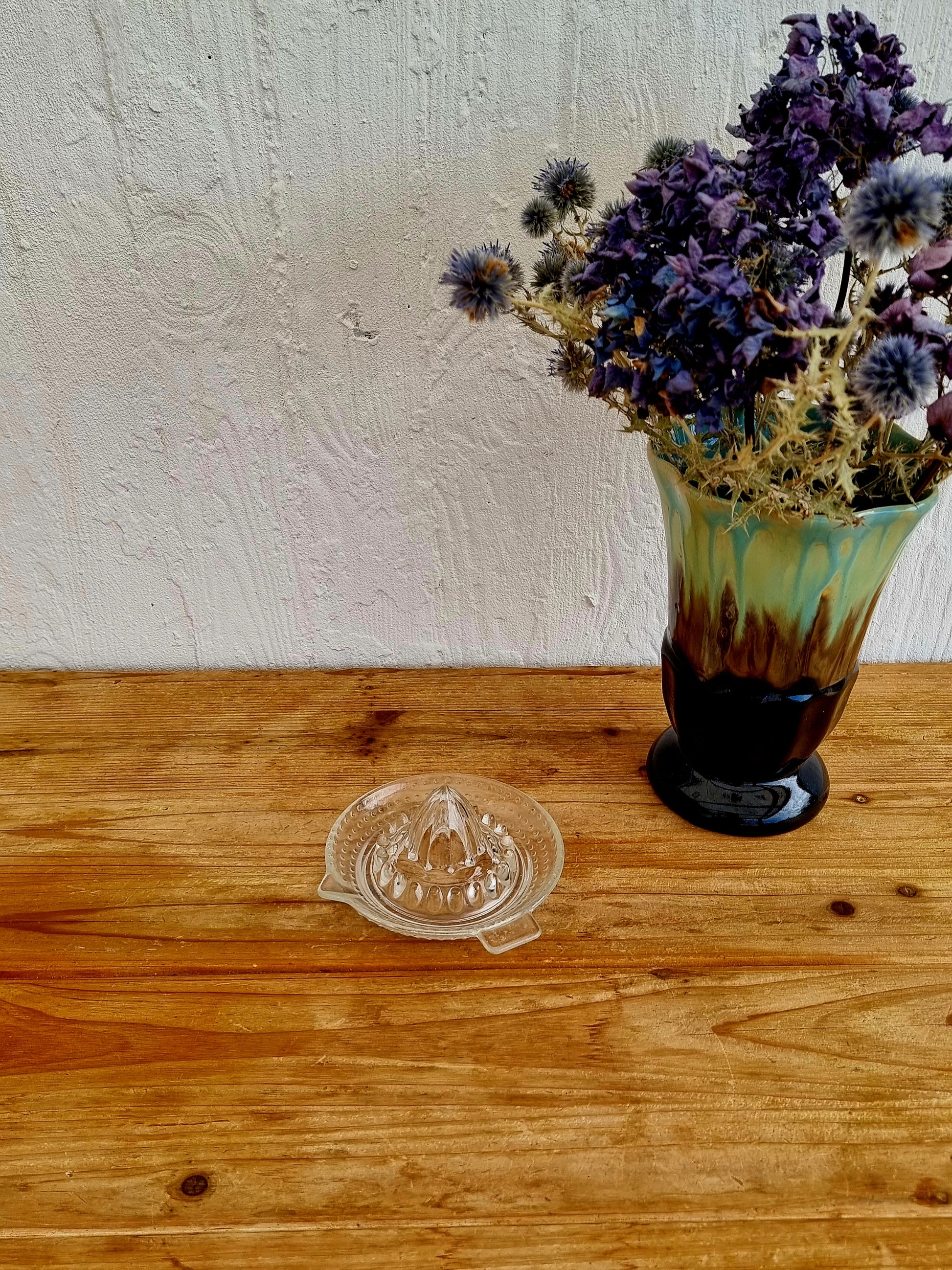 Ancien presse citron verre les kitscheries brocante en ligne