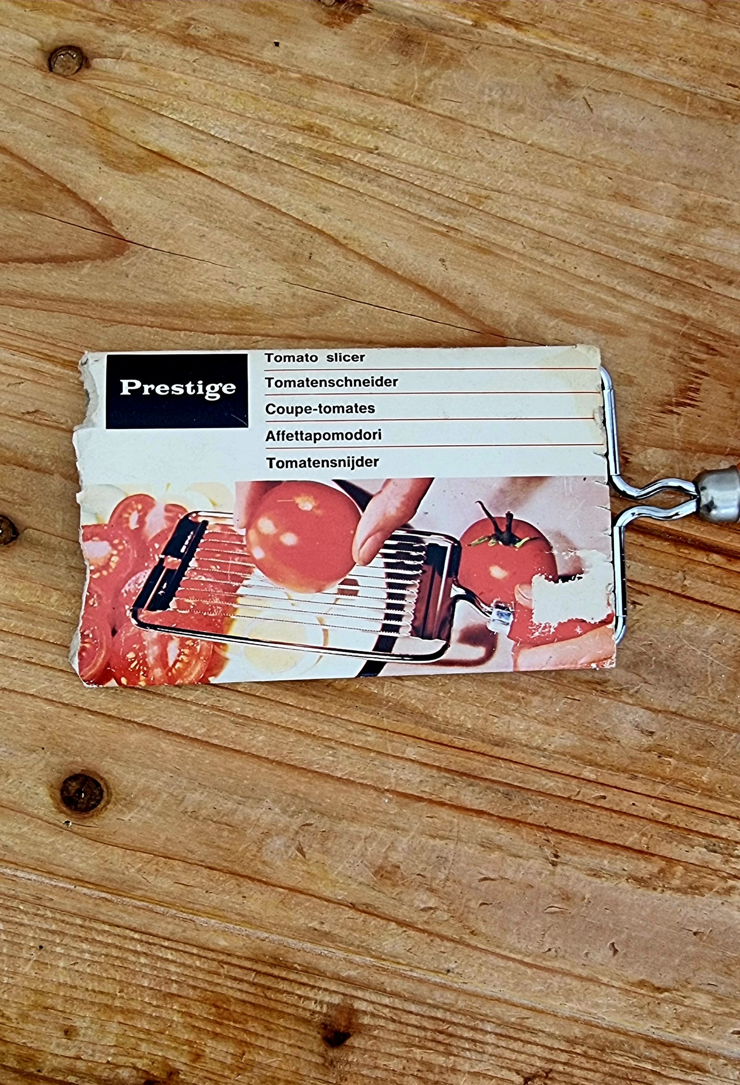 Coupe-tomates Prestige vintage manche orange