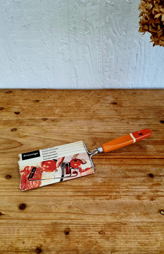 Coupe-tomates Prestige vintage manche orange