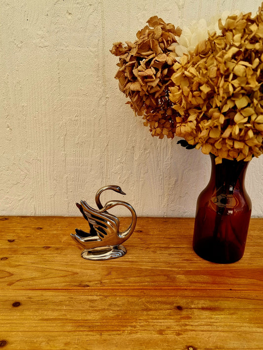 porte-courrier cygnes métal vintage décor rétro