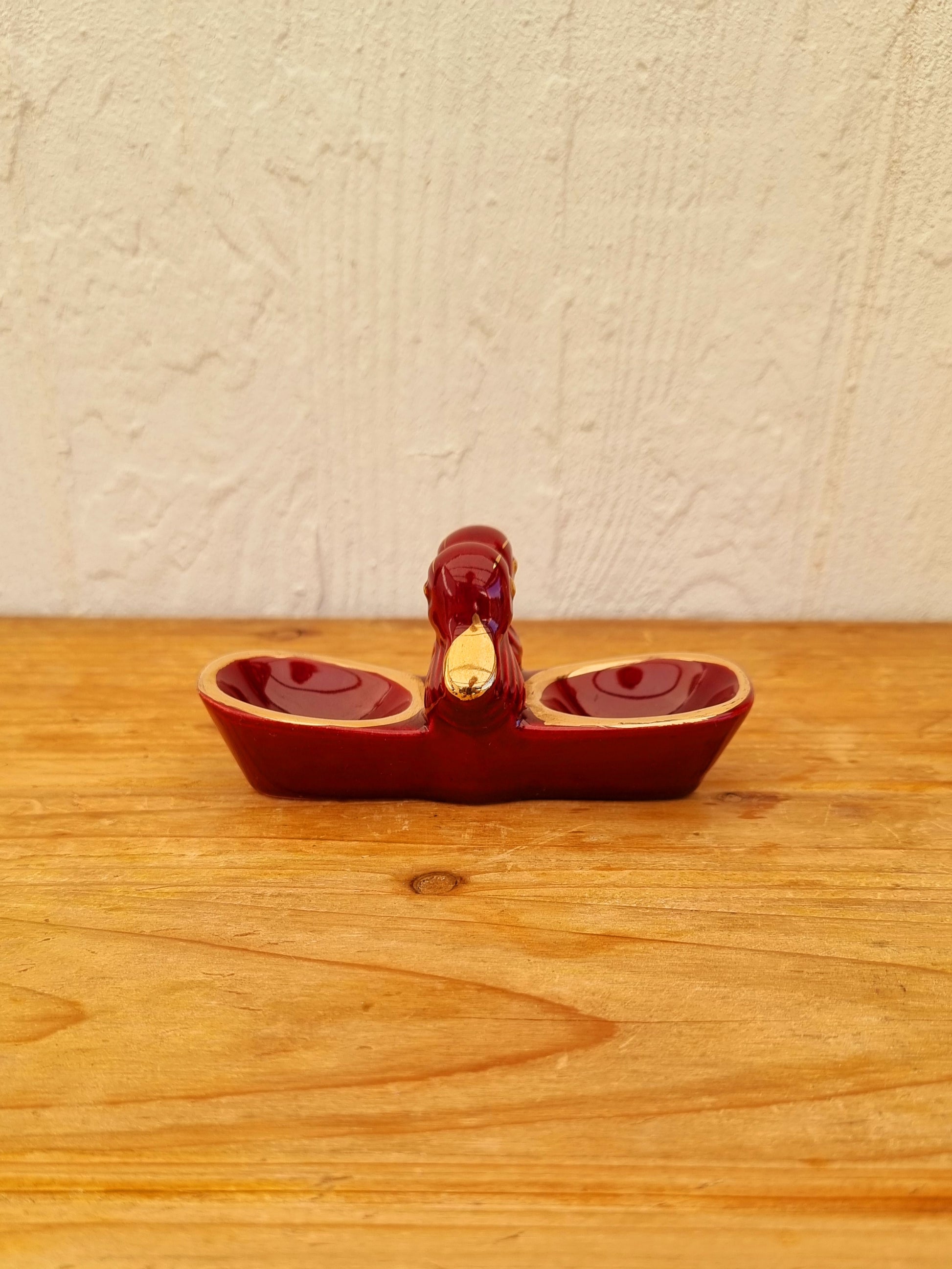 Ensemble pour la table des années 50 dessous plat porte couteaux céramique les kitscheries brocante en ligne