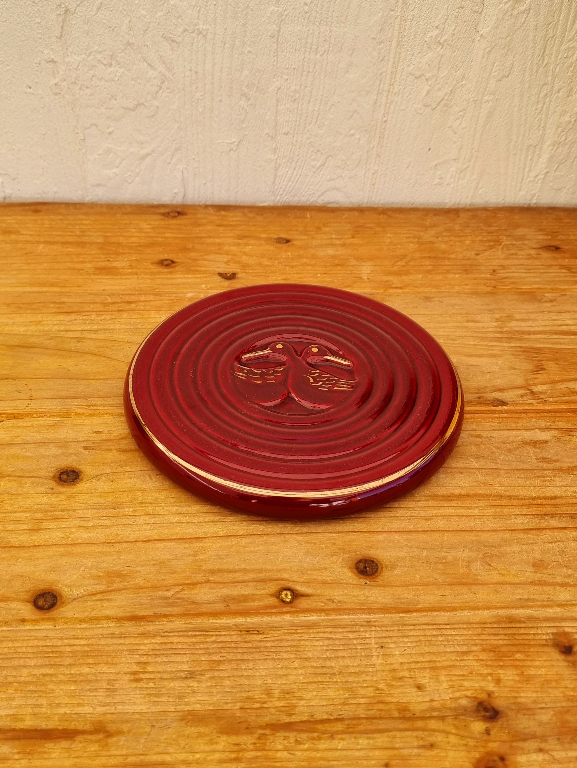 Ensemble pour la table des années 50 dessous plat porte couteaux céramique les kitscheries brocante en ligne