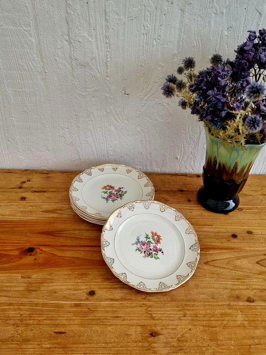 Lot de 6 assiettes Céranord Saint Amand modèle Eve les kitscheries brocante en ligne