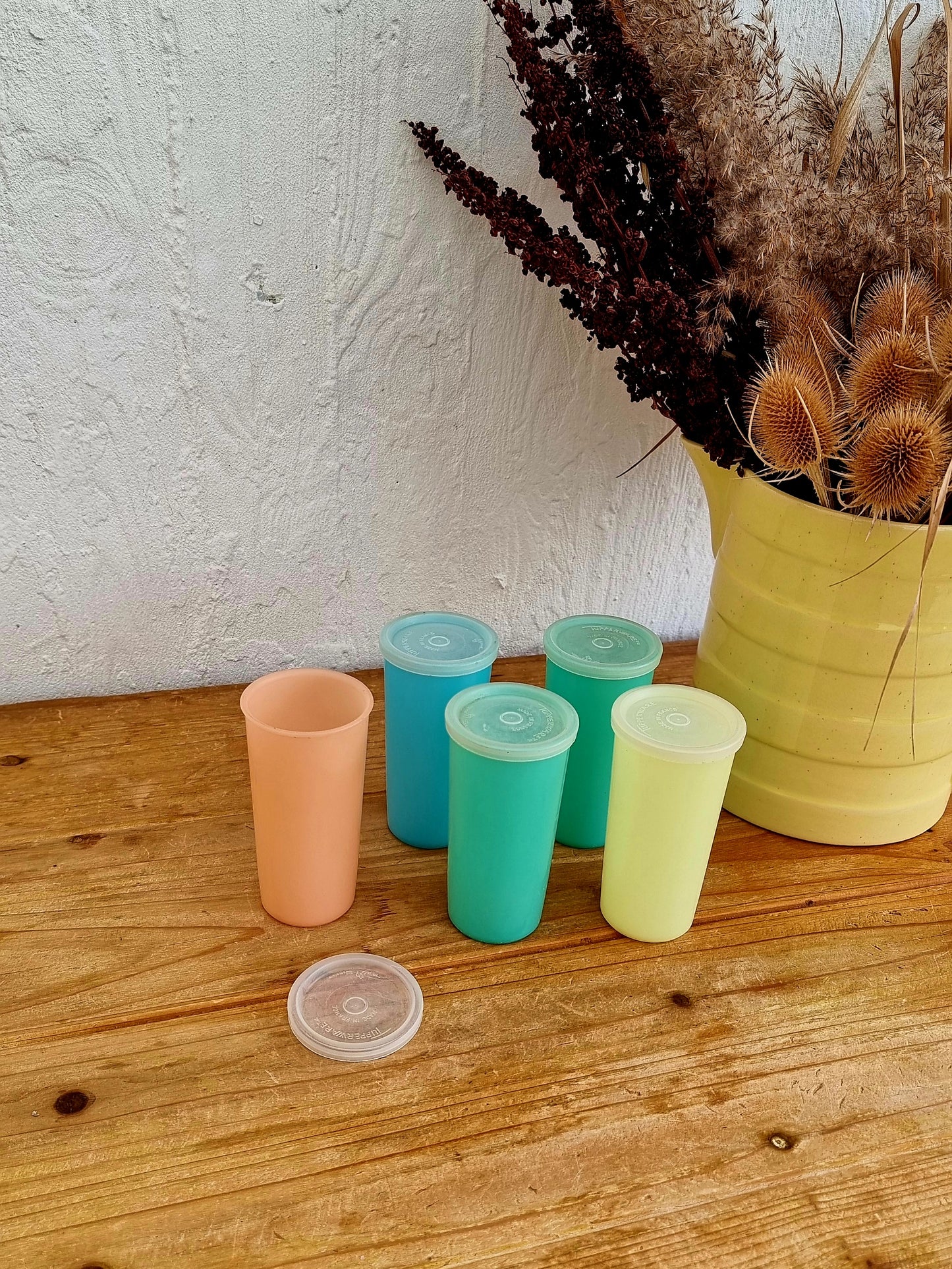 Lot de 5 gobelets Tupperware vintage les kitscheries brocante en ligne