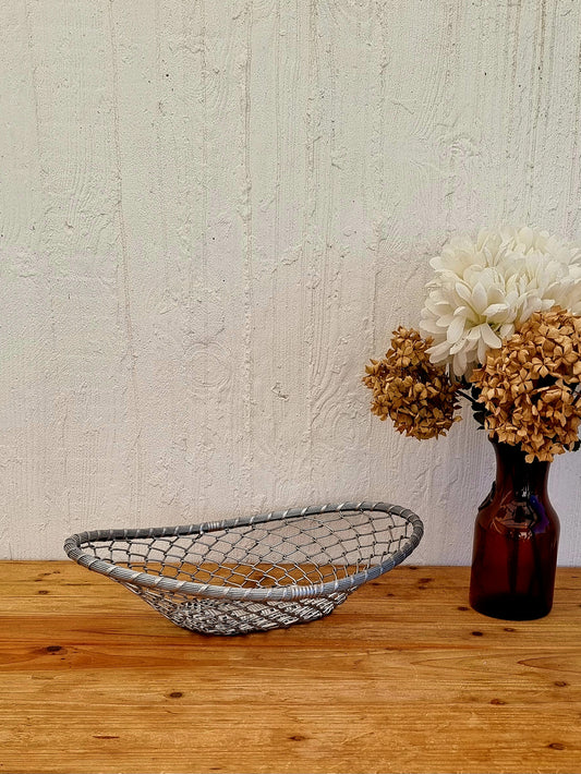 Grand panier à fruits en métal vintage les kitscheries brocante en ligne