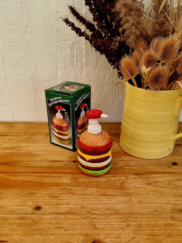 Distributeur de savon Hamburger les kitscheries brocante en ligne