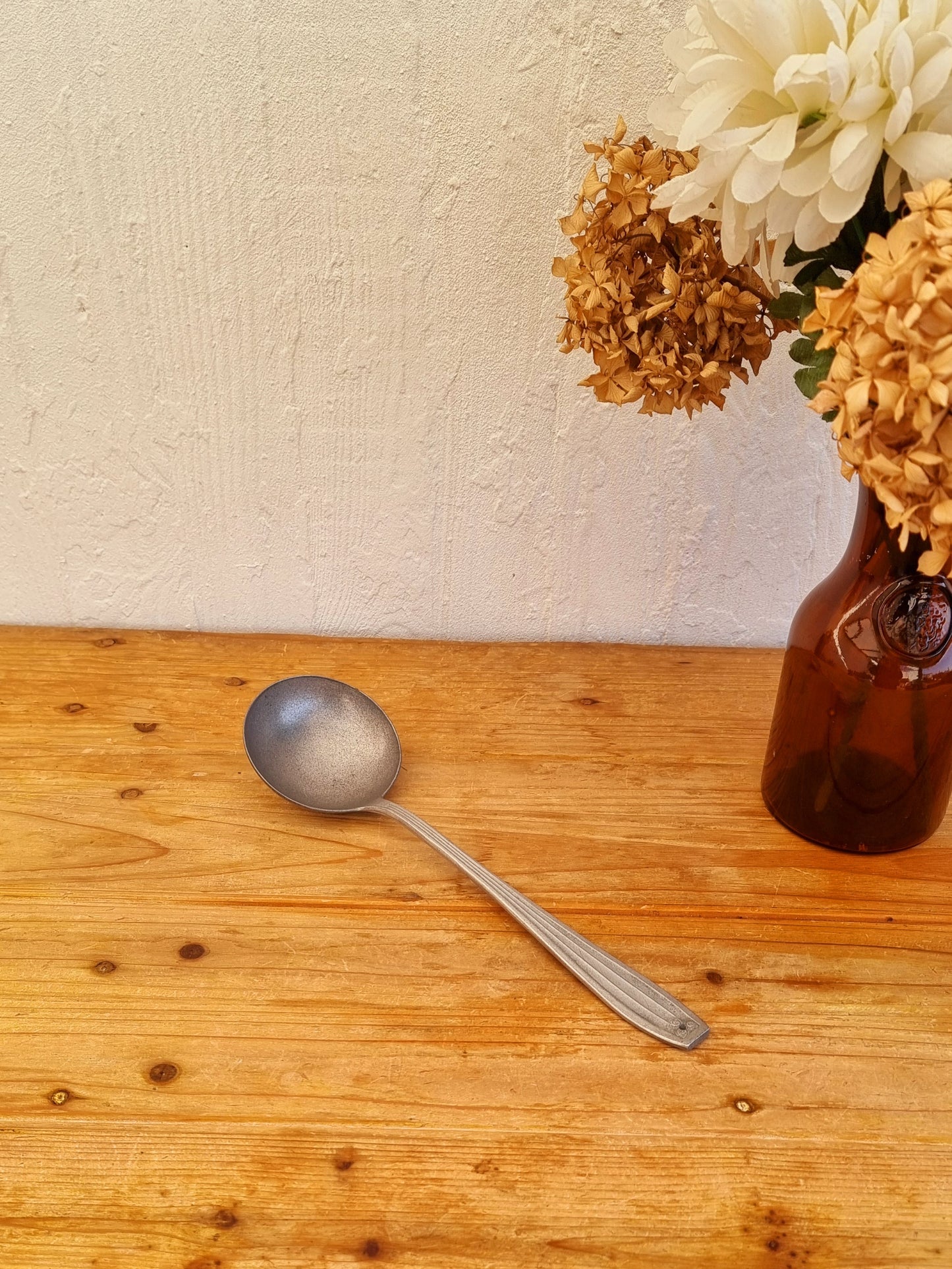 Ustensile cuisine rétro louche ancienne métal décoration brocante