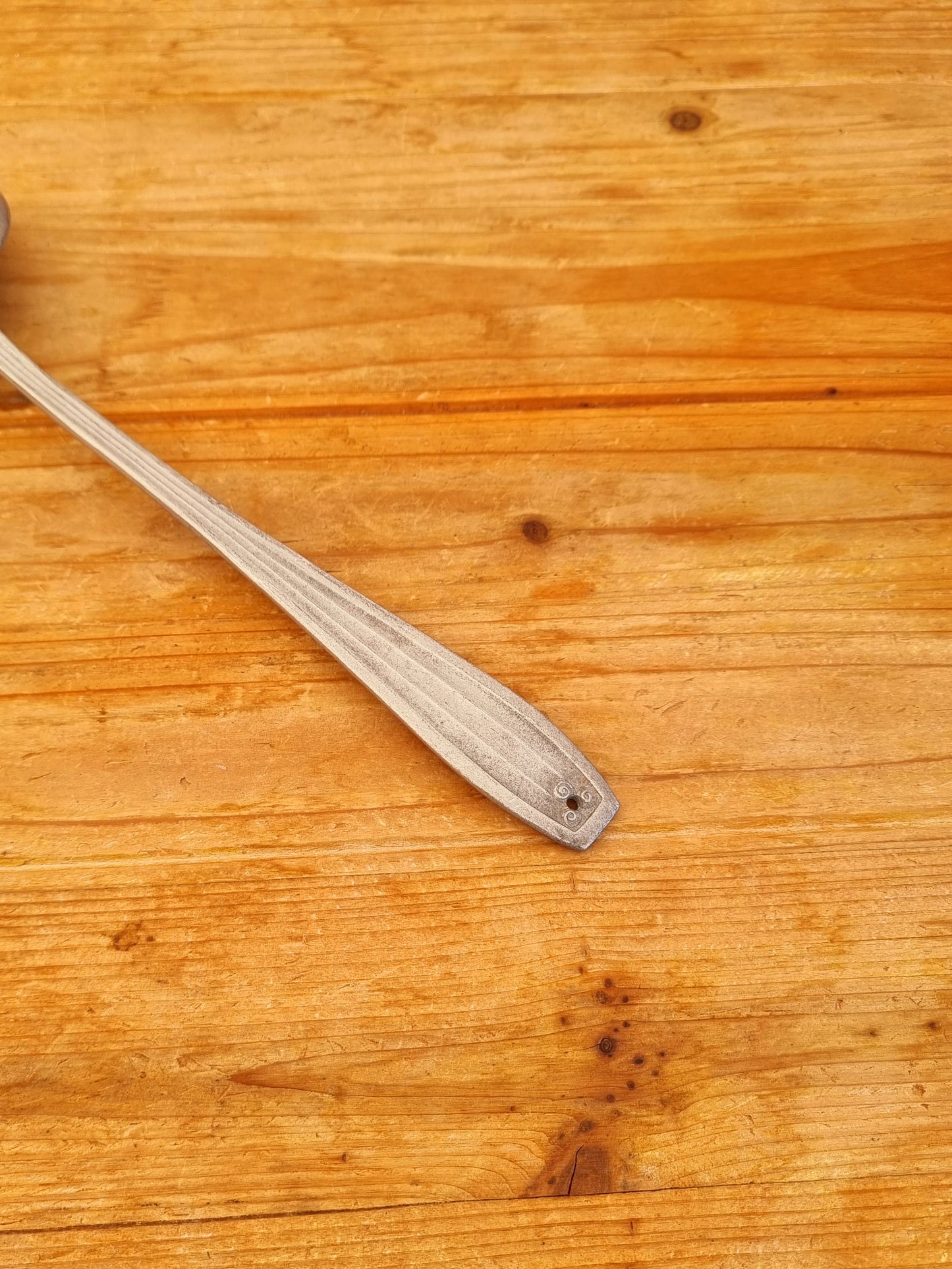 Ustensile cuisine rétro louche ancienne métal décoration brocante