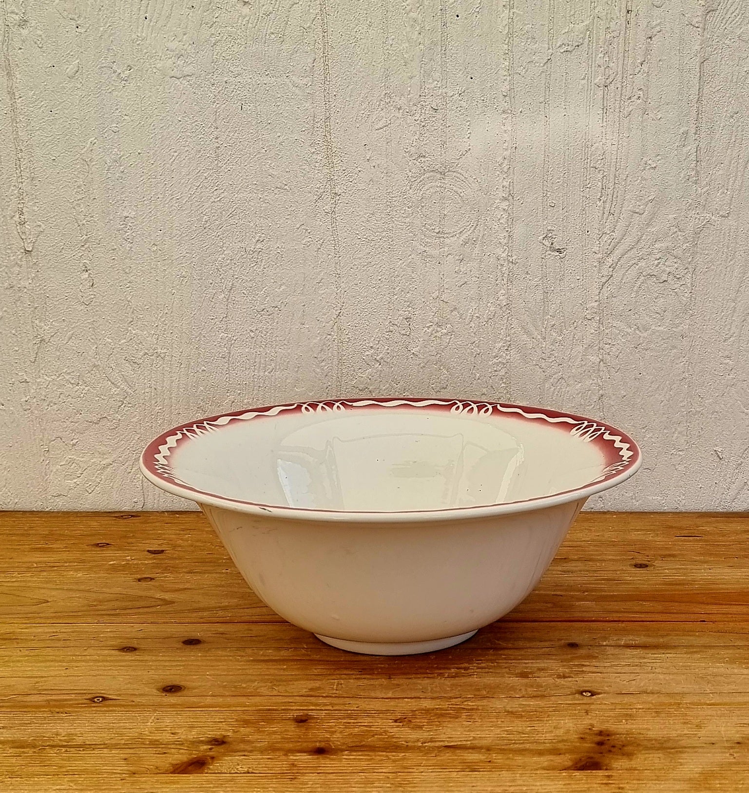 Grand saladier Digoin Sarreguemines modèle Marjolaine diamètre 33 cm faïence