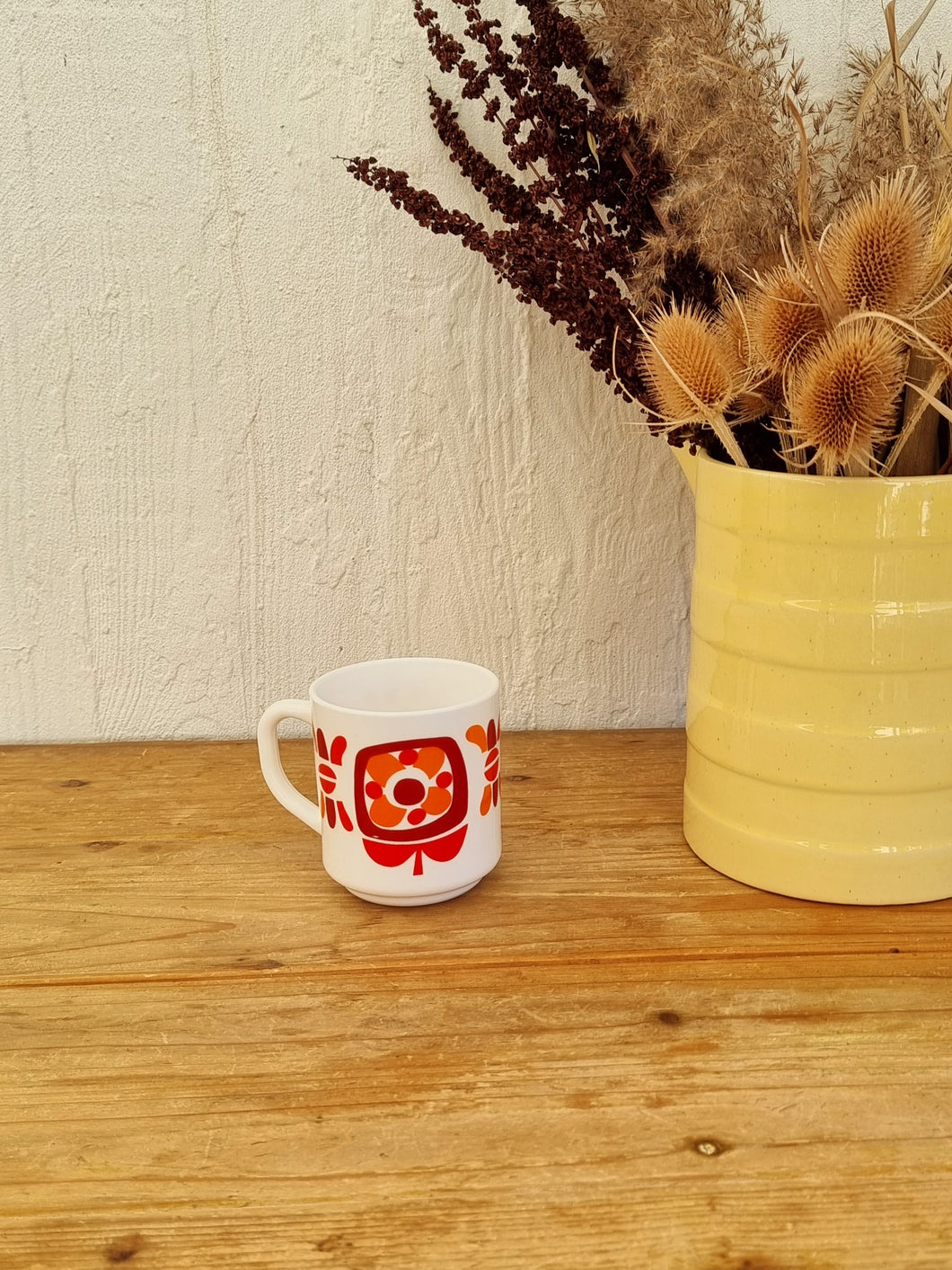 Mug Mobil rouge 70's les kitscheries brocante en ligne