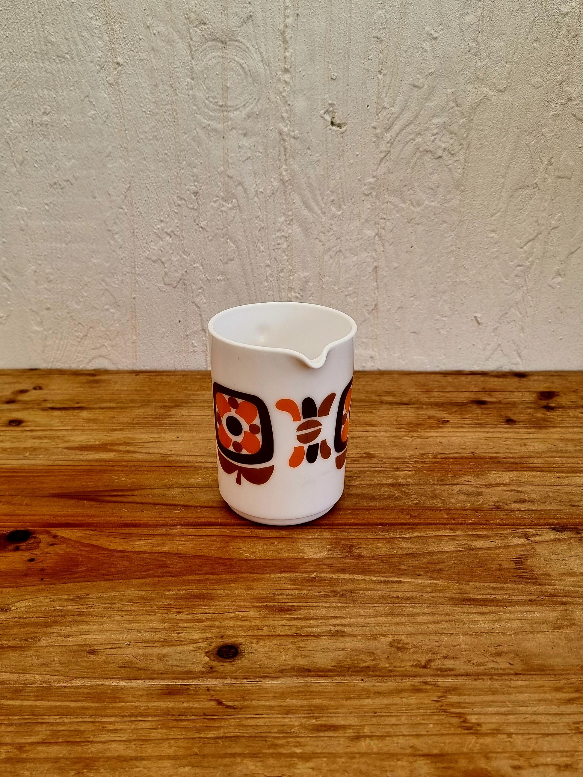 Pichet mobil orange vintage années 70 arcopal les kitscheries brocante en ligne