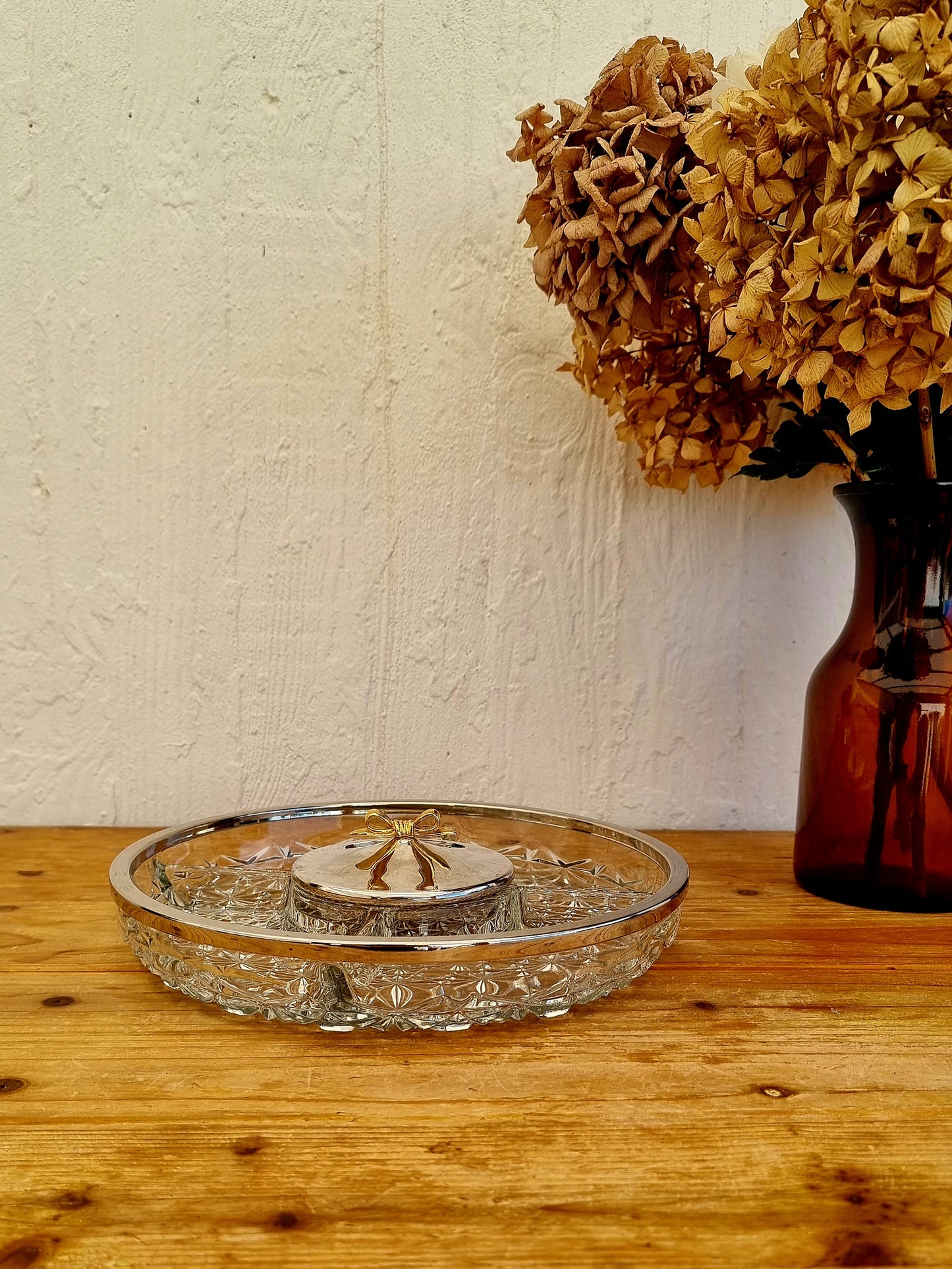 Plateau apéritif vintage années 60 service apéro rétro