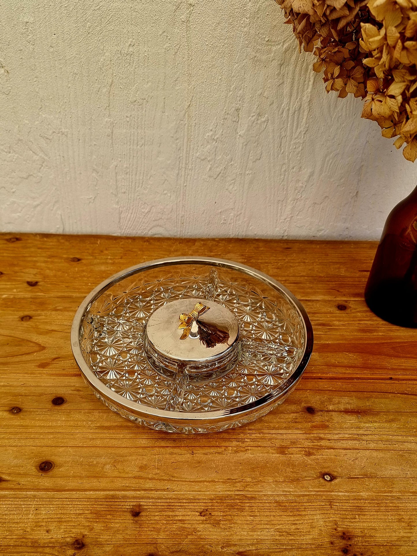 Plateau apéritif vintage années 60 service apéro rétro